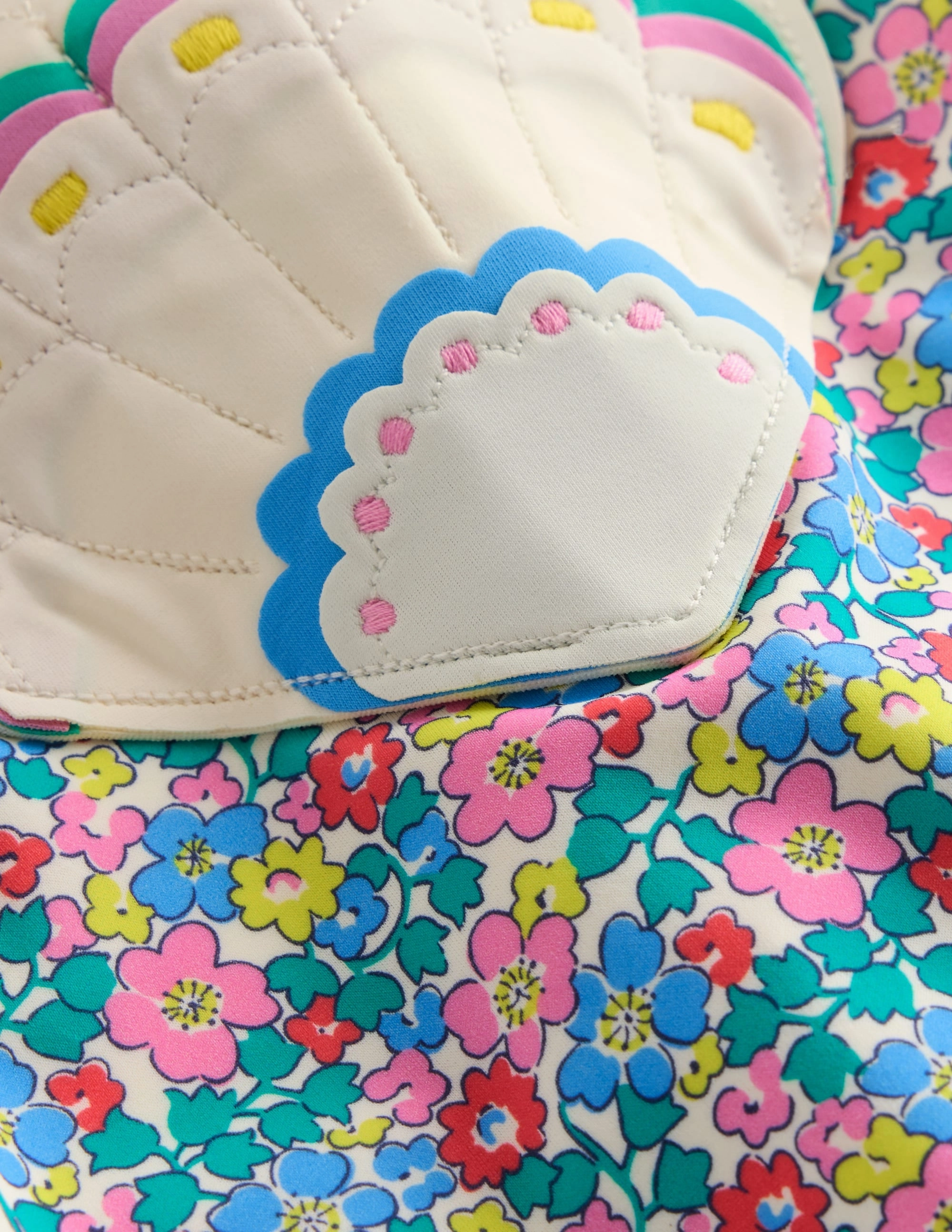 Ellery Fun Logo Swimsuit-Multi Flowerbed Shell Relaxed-Vibe