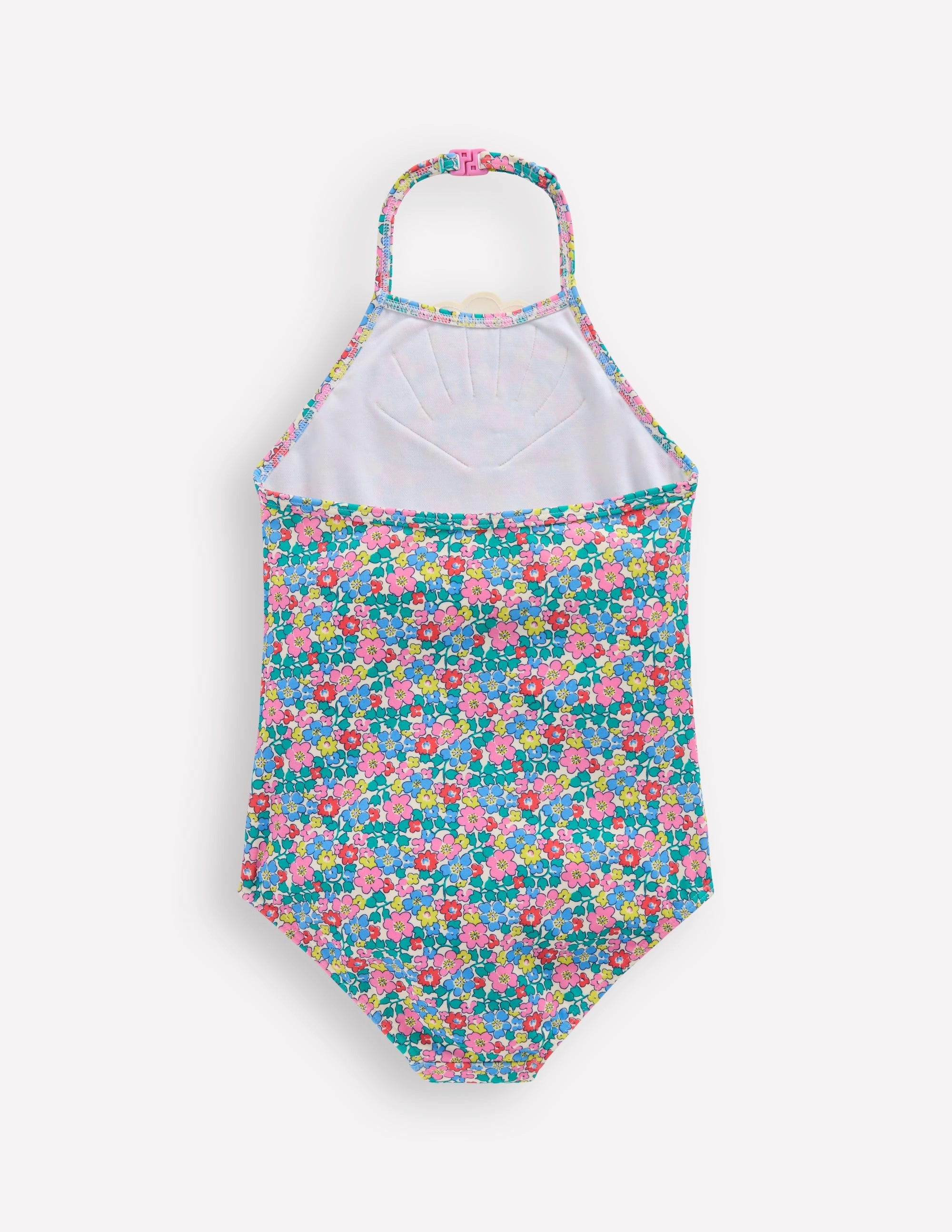 Recycled Polyester Ellery Fun Logo Swimsuit-Multi Flowerbed Shell