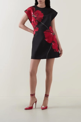 Essential Layer Lounge Vibe Chaya Mini Poppy Print Black Base