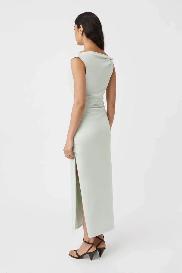 Mara Dress Misty Jade High-waist