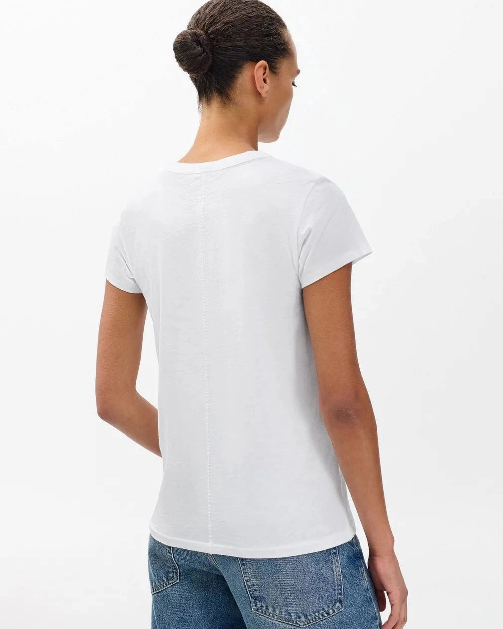 NonRestrictive Fit Mesh Lining We Heart NYC Tee White