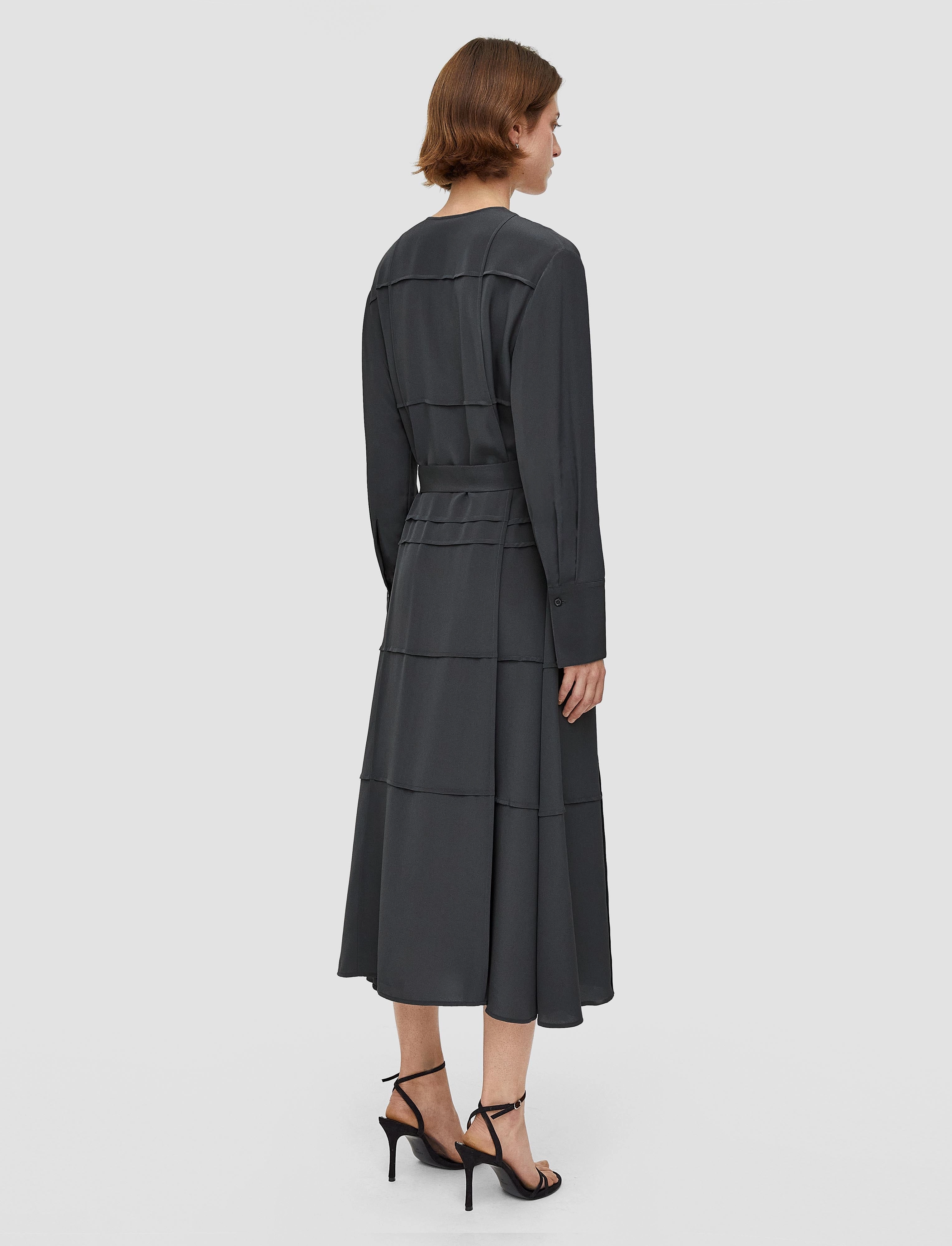 Helene Crepe de Soie Silk Dress Trendy Appearance