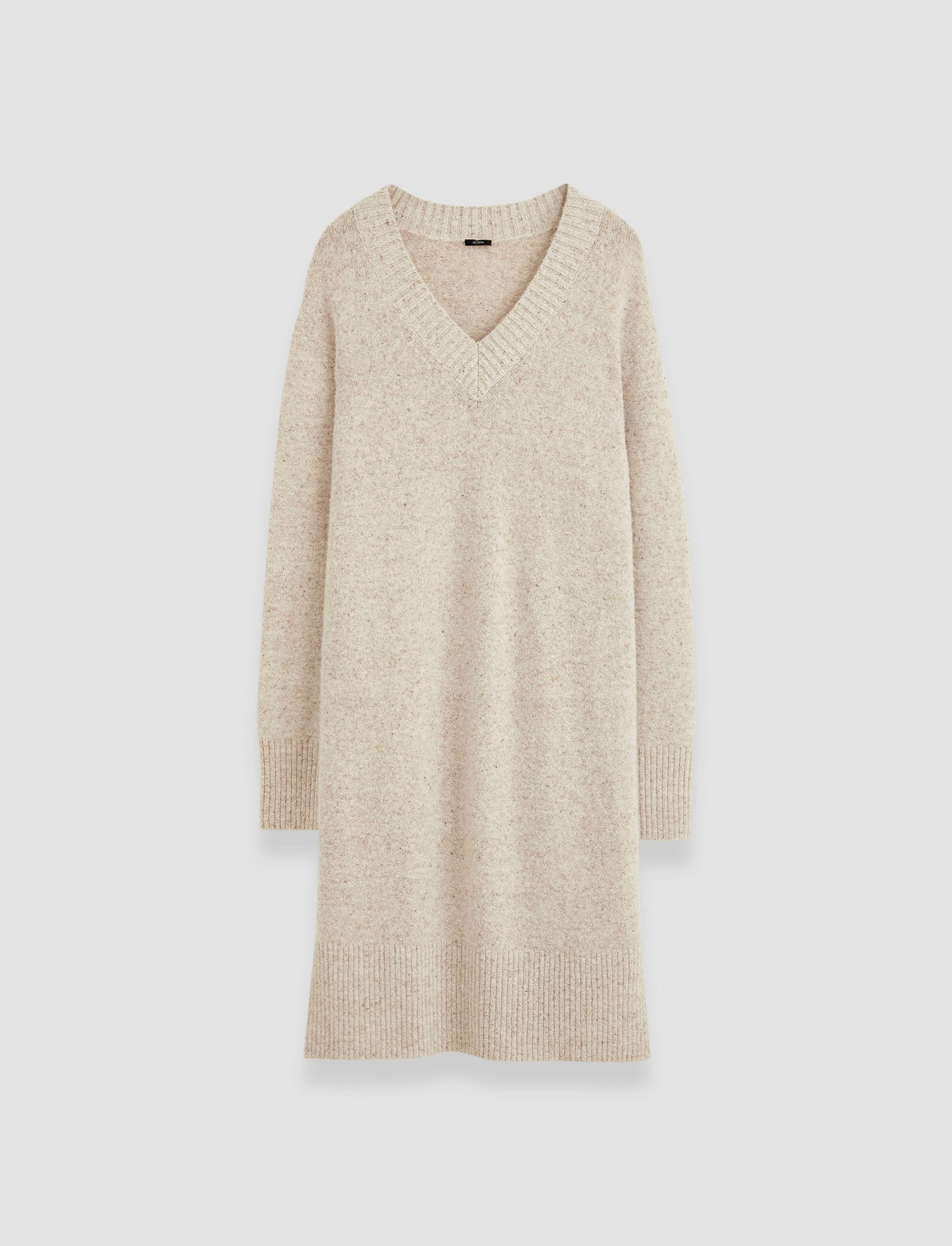 Alpaca Tweed Knit Dress Sleek Flow Sleek Volume