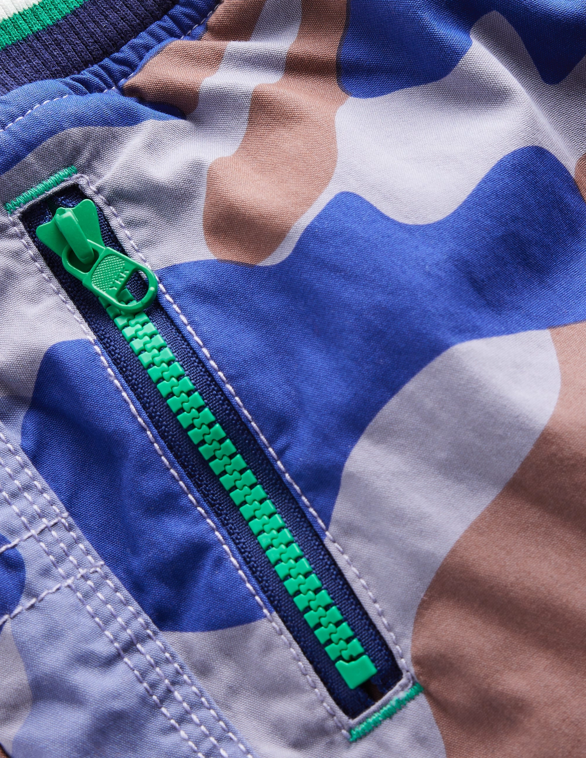 Cosy Lined Trousers-Blue Camo HighRiseWaist