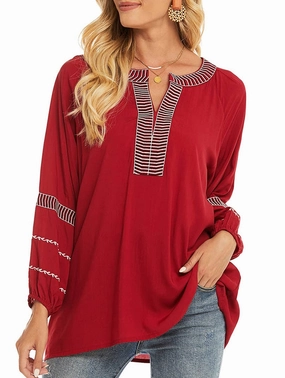 Long Sleeve Polo COTTON PLUS-SIZE EMBROIDERED SHIRT_CWTBLL0821