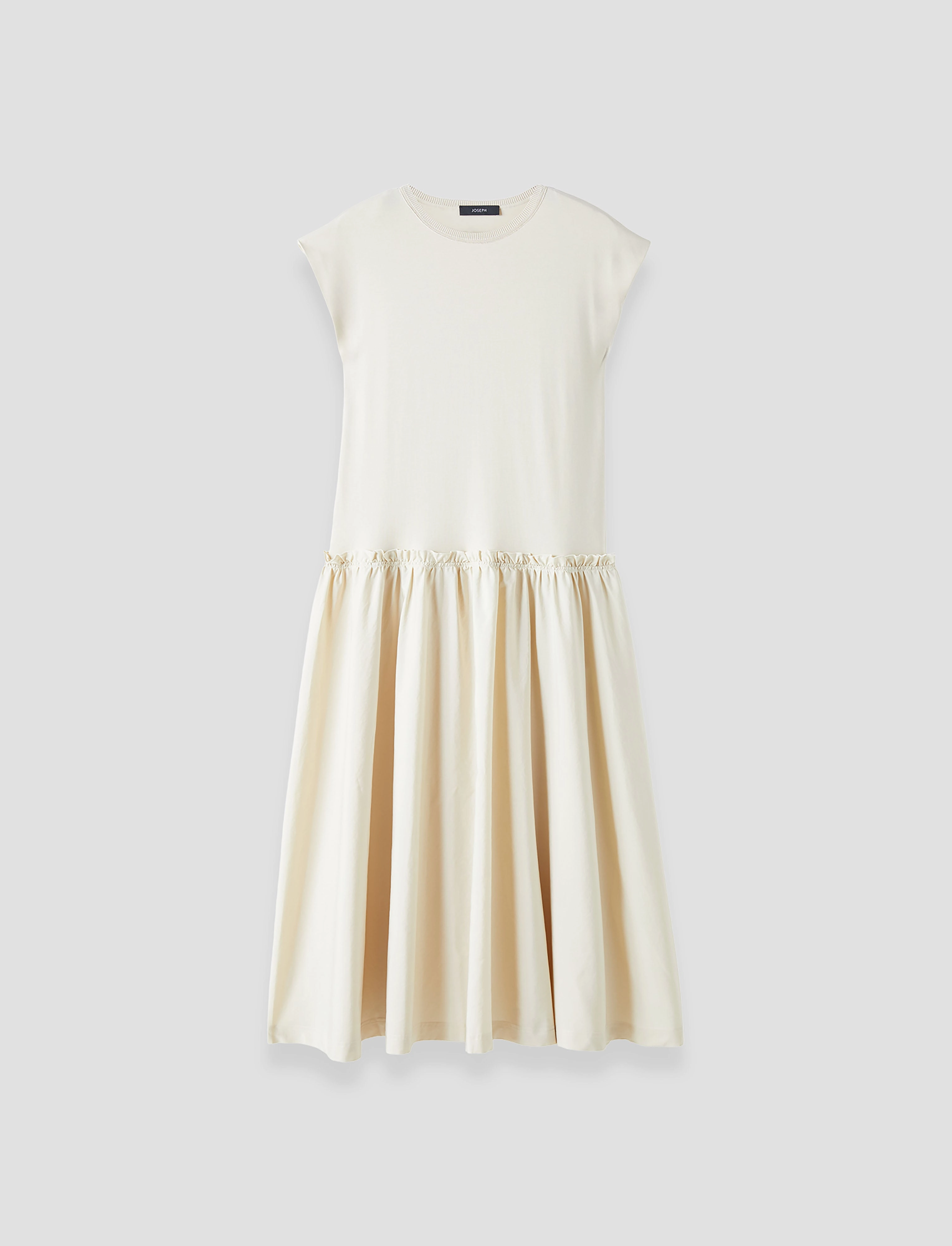 Cotton Poplin Jersey Dress Cool Layers