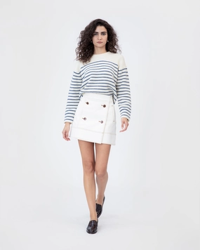 Layered Panel Design Court Skirt