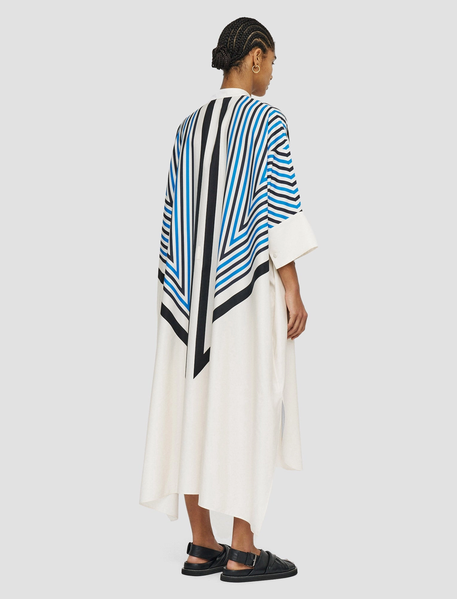 DoubleLayeredMaterial Simple Fit Cretto Print Dania Dress