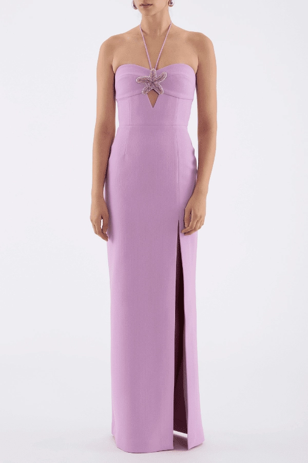Chantara Halter Gown Lilac Confident Mood