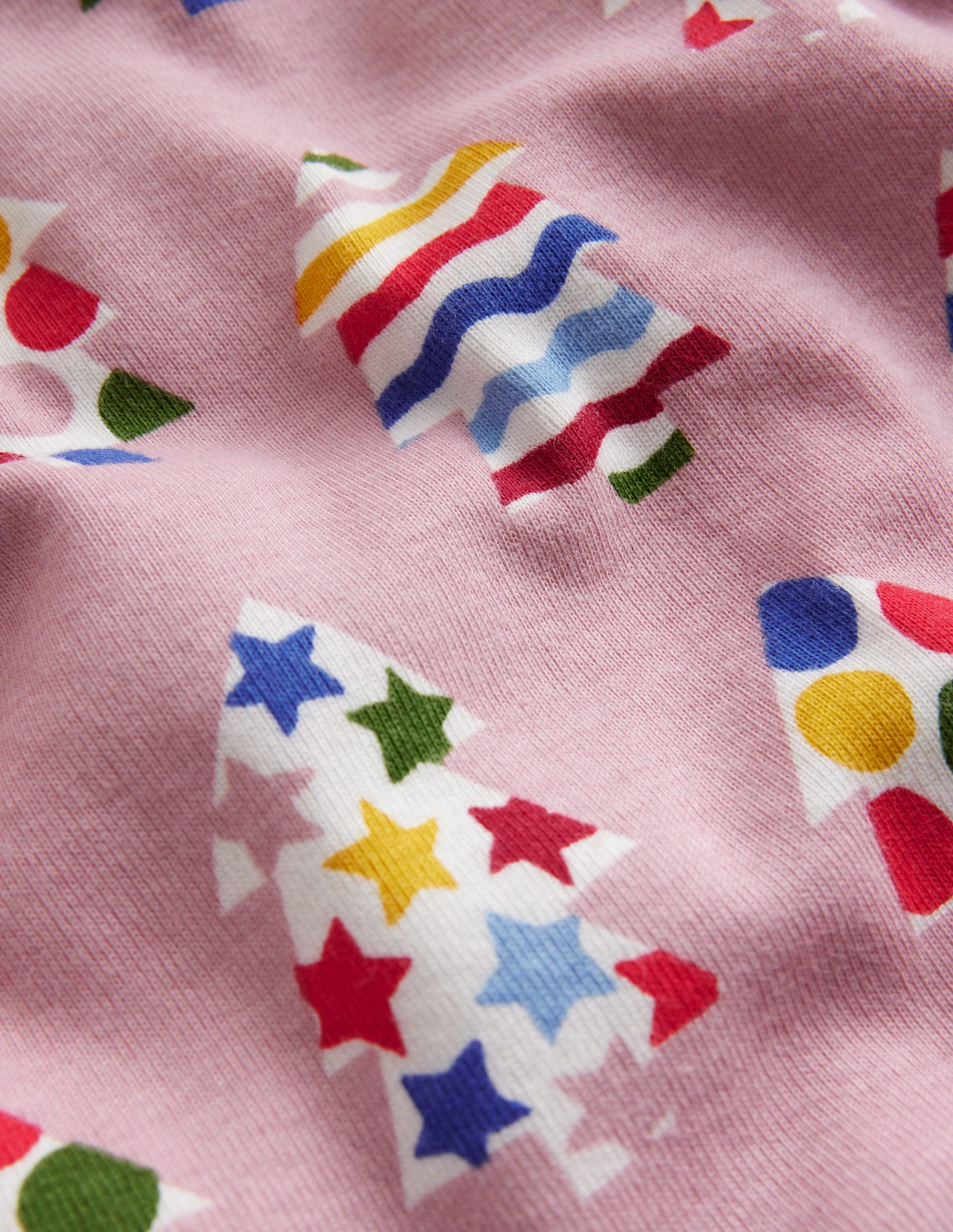 Snug Long John Pyjamas-Vintage Pink Trees Vintage Unique Music Girl