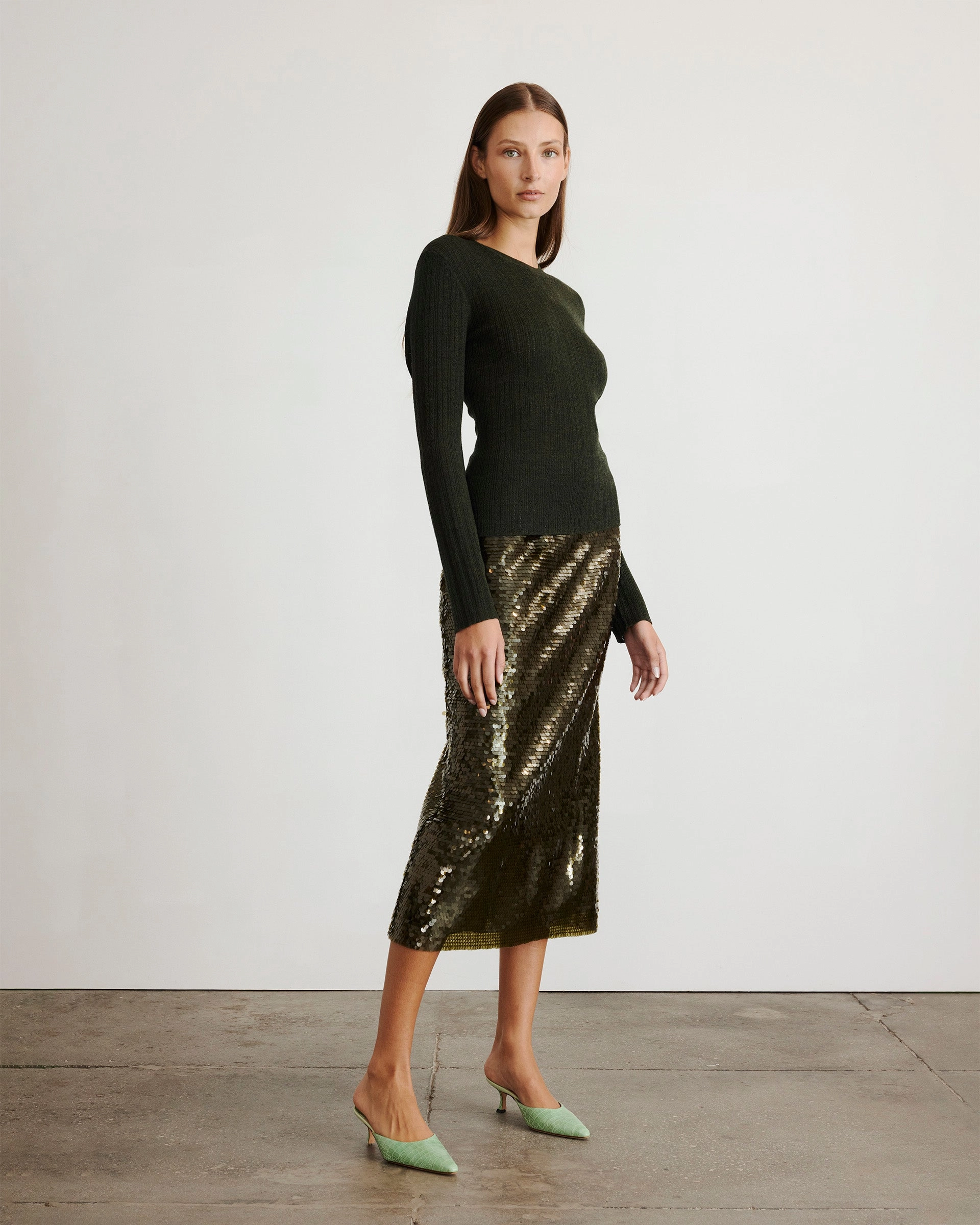 Crew Neck Kayden Knit NaturalFiberBlend Reinforced Shoulder Seams