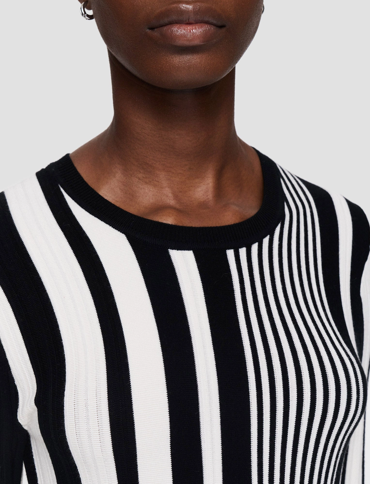 Versatile Style Stripes and Pleats Dress