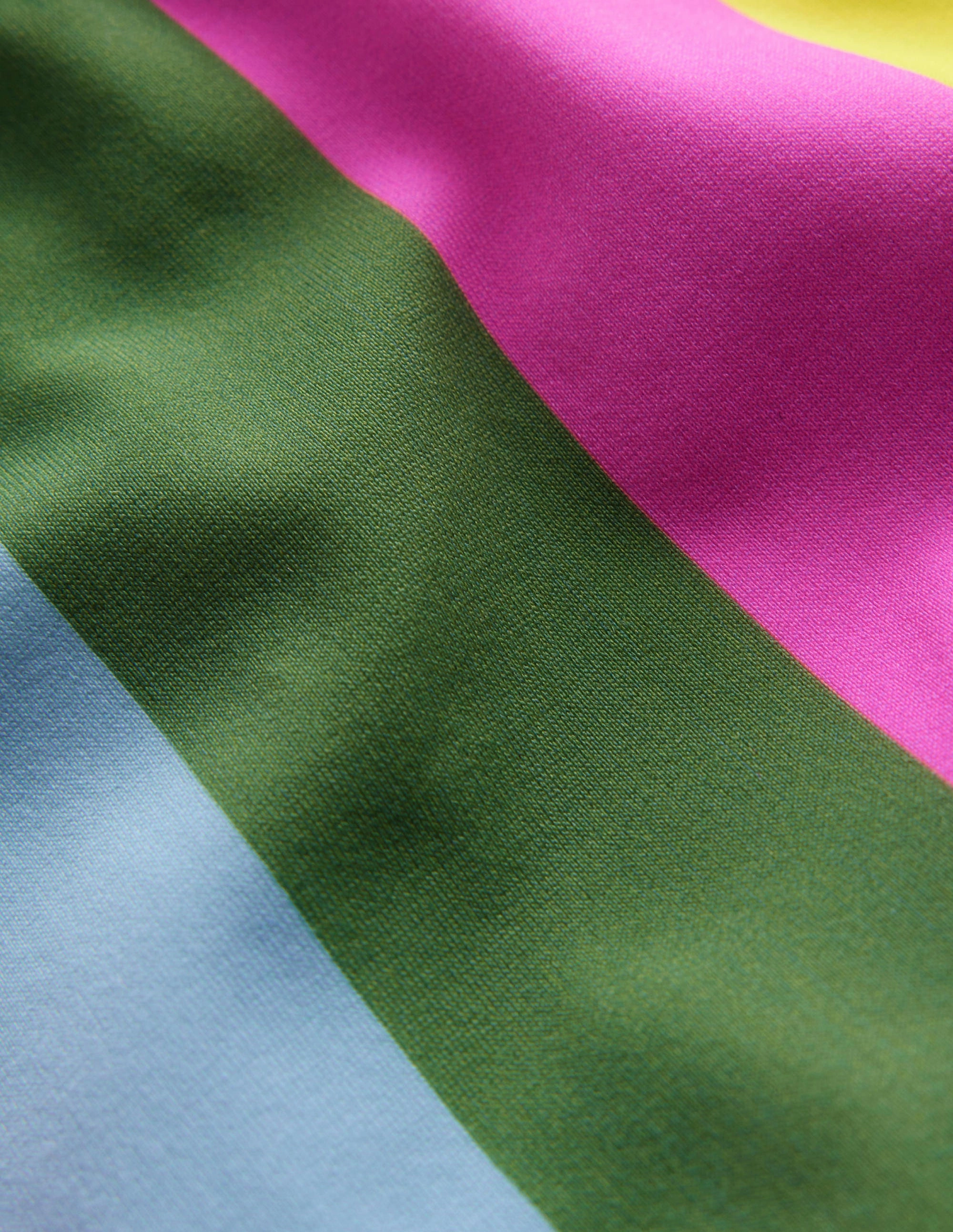 Ocean-Inspired Cross Back Bikini Top-Soft Multi Stripe