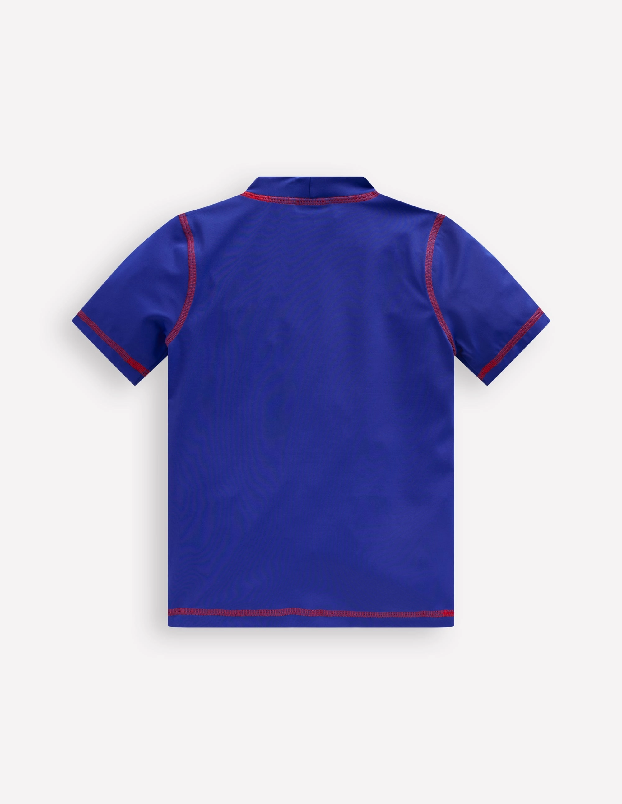 Water Sports Wear Short Sleeve Rash Vest-Bright Blue
