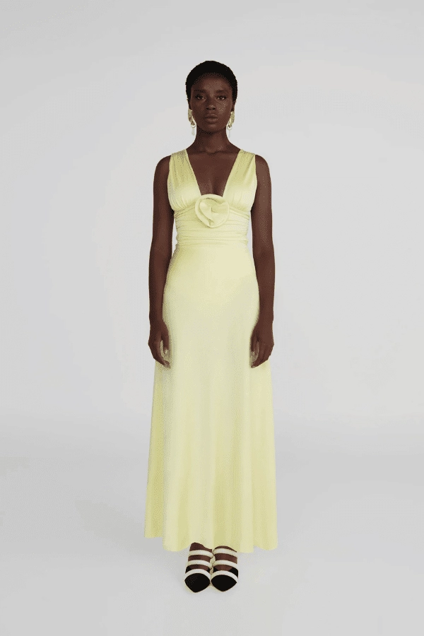 Orinoco Lime Polished look dress