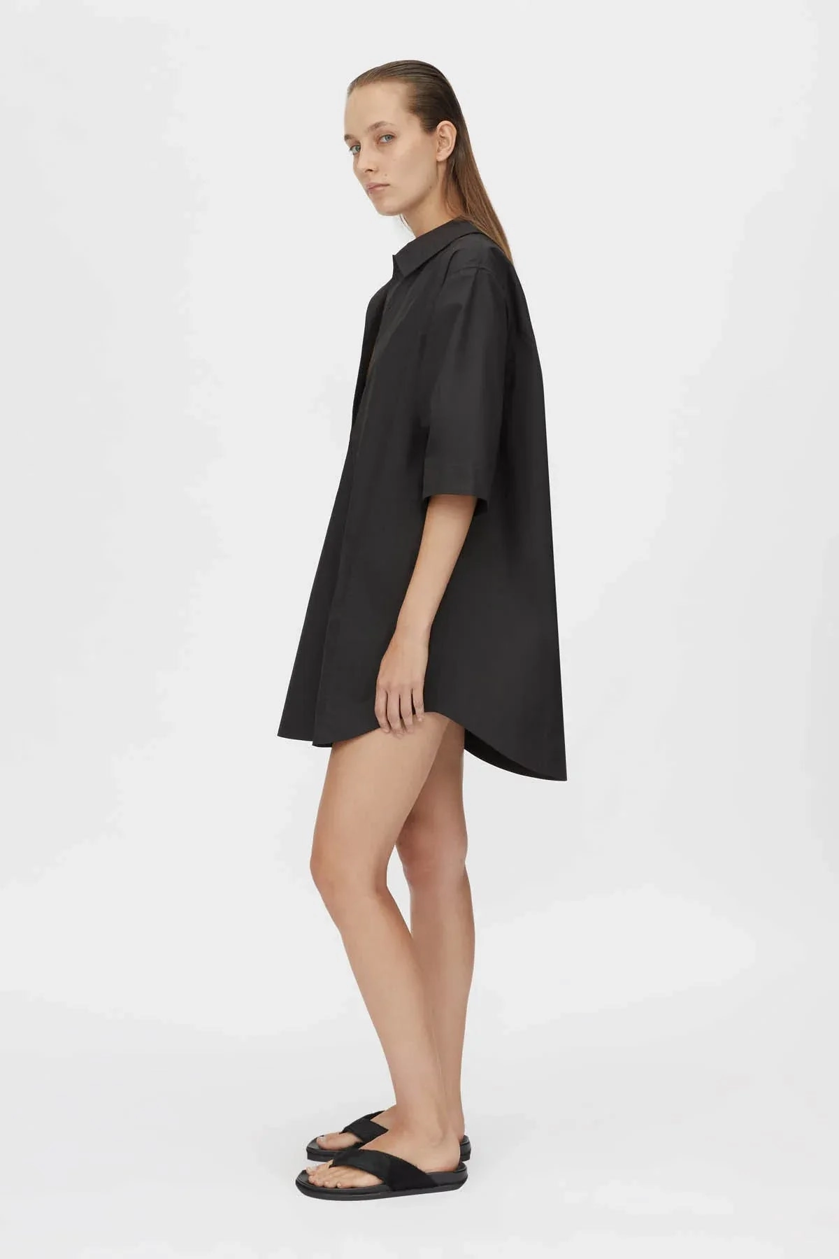 Vibrant Spirit Cumulus Shirt Dress Black
