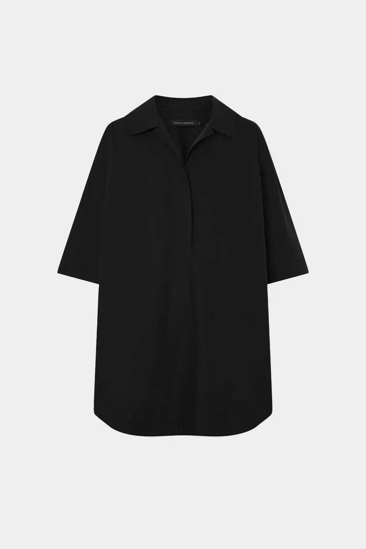 Cumulus Shirt Dress Black Smart Detail