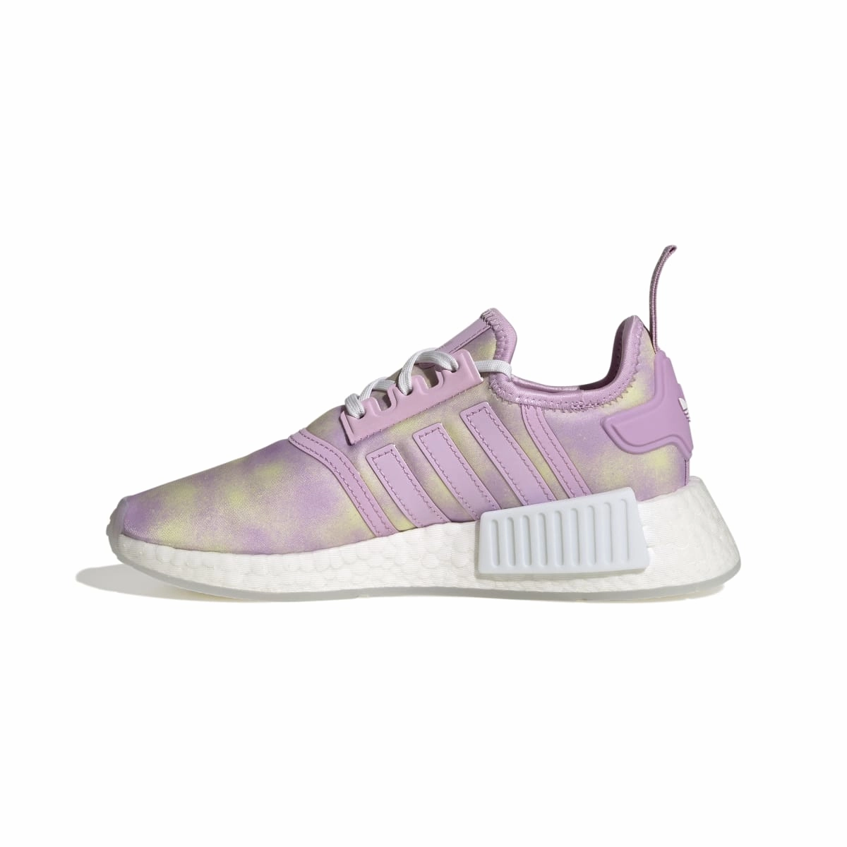 Slip On Style Tech Glow ADIDAS HQ6184 NMD_R1 JR'S (Medium) Lilac/White/Lilac Mesh Running Shoes