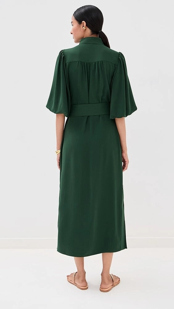 Influencer-Approved Subtle Elegance Dani Dress Alpine Green