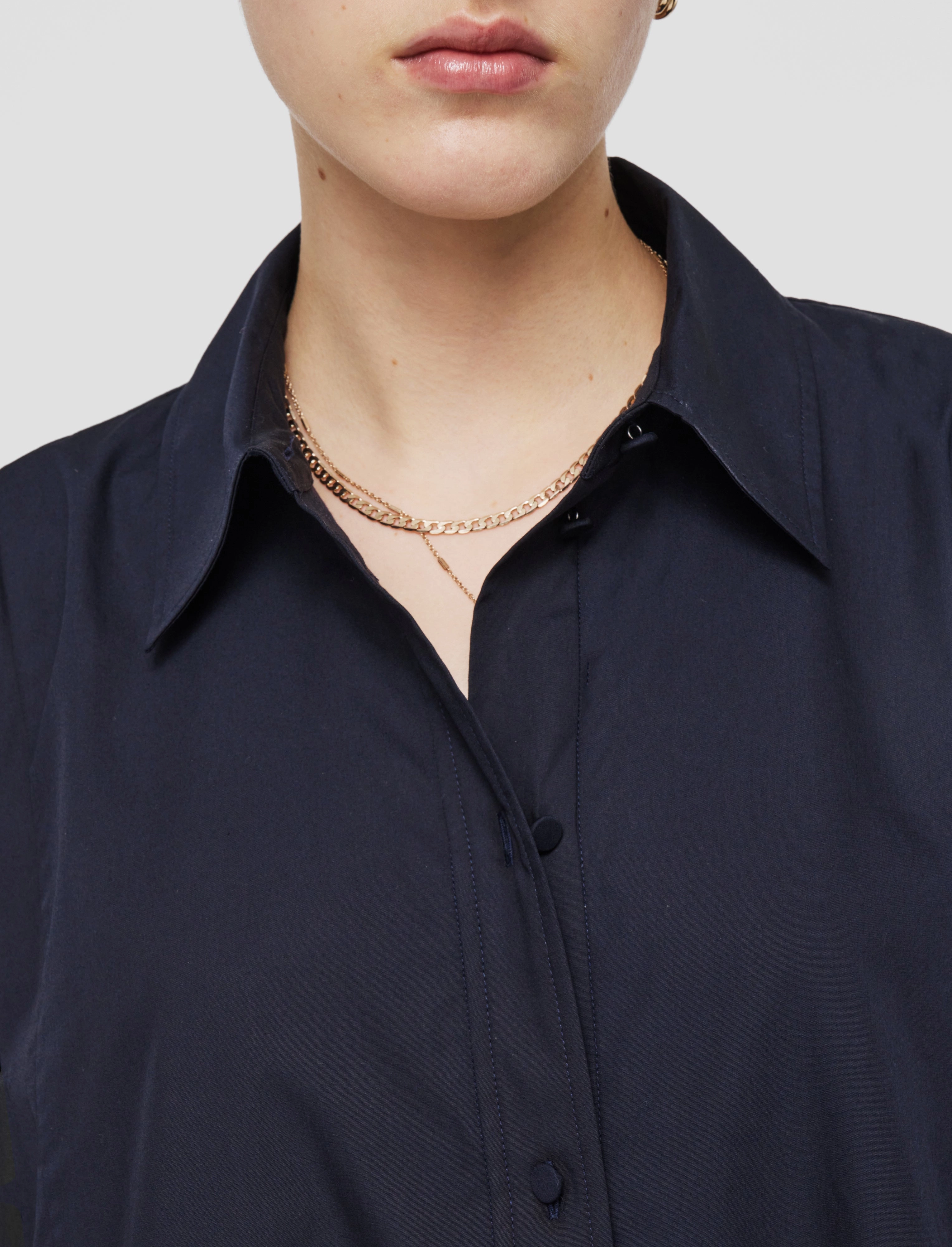 Dania Poplin Cotton Dress Flexible Fabric Sleek and Flattering