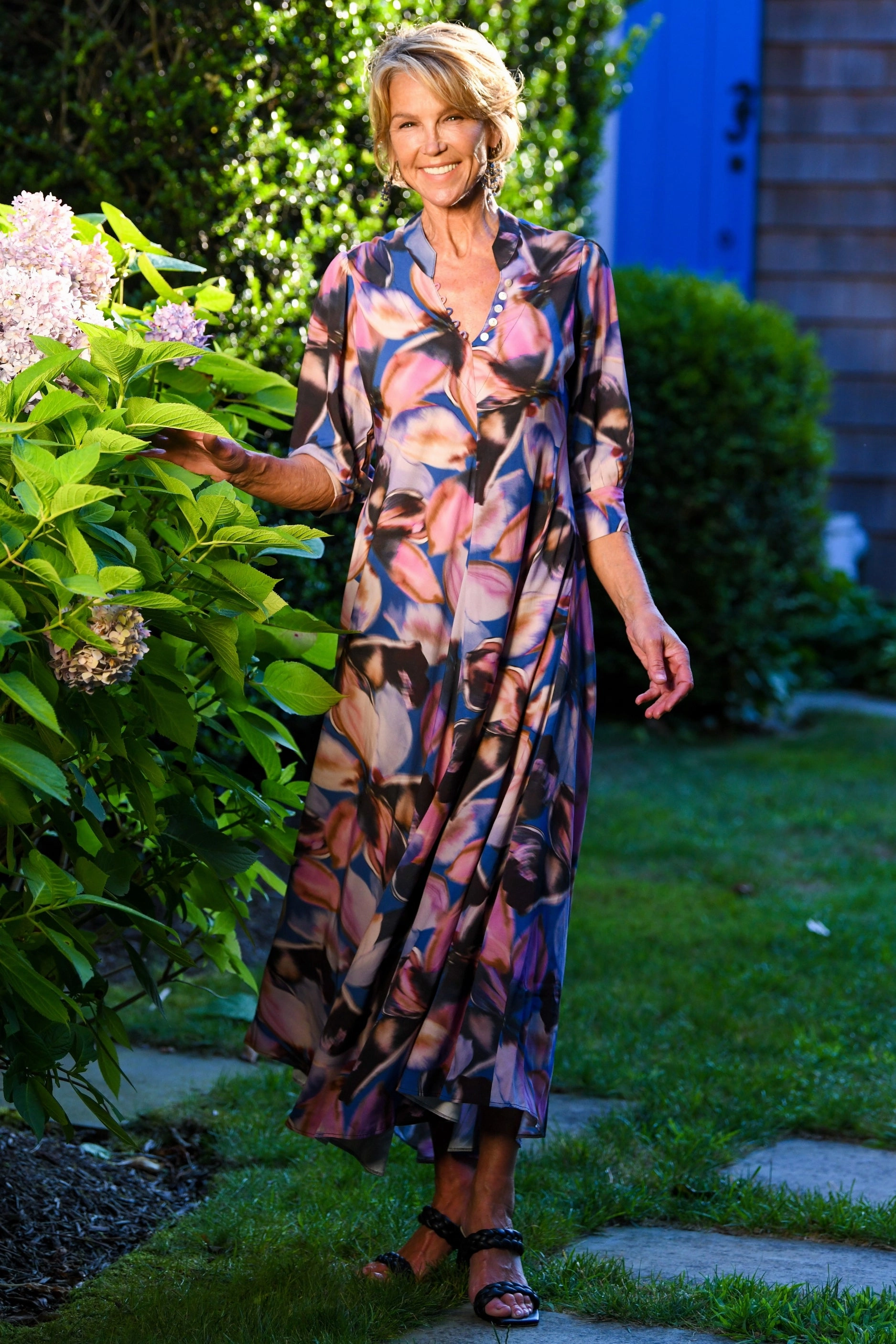 Daphne Dress / Dusty Pink and Blue Fall Go Romantic Hour