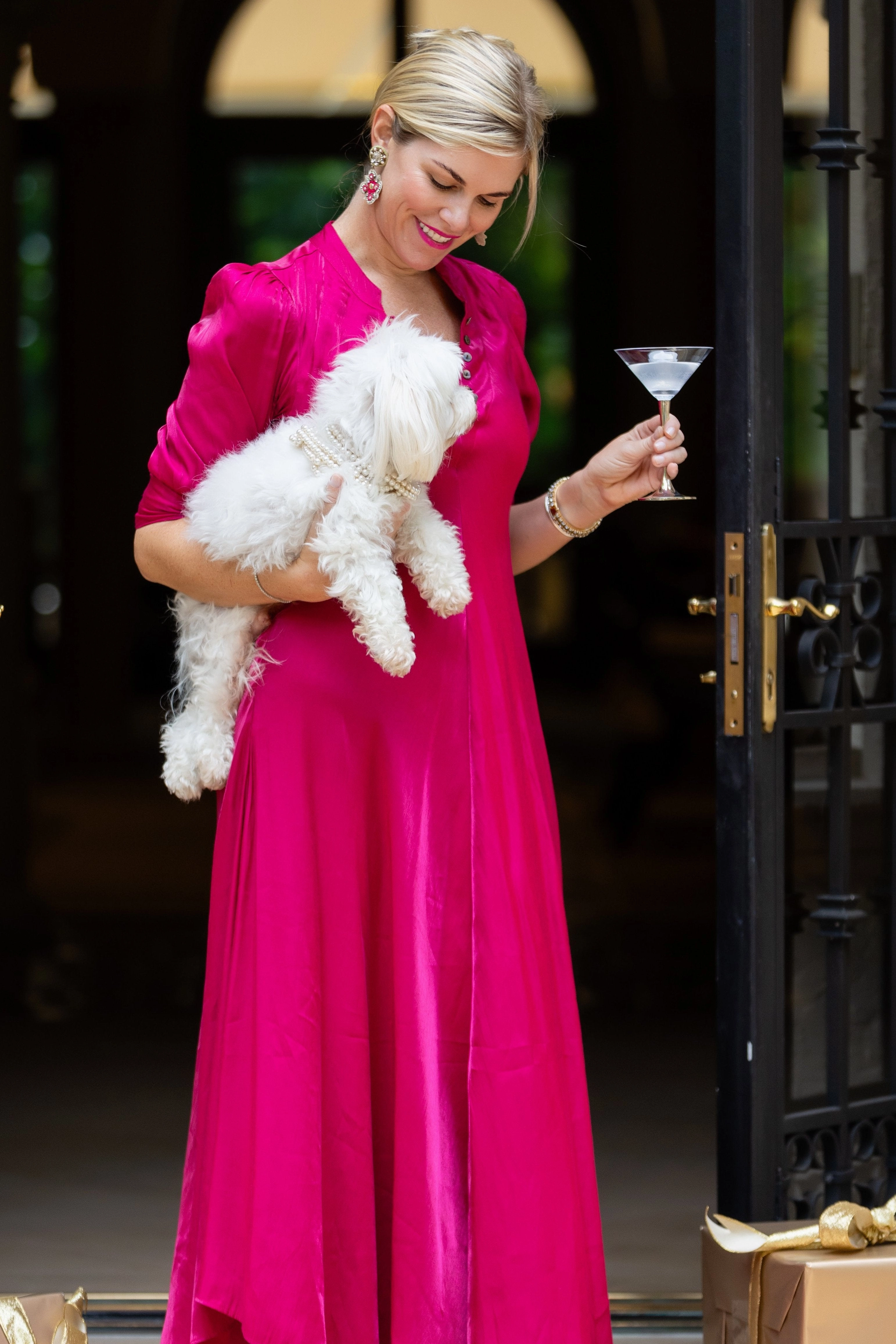 Chilly Wear Daphne Dress / Raspberry