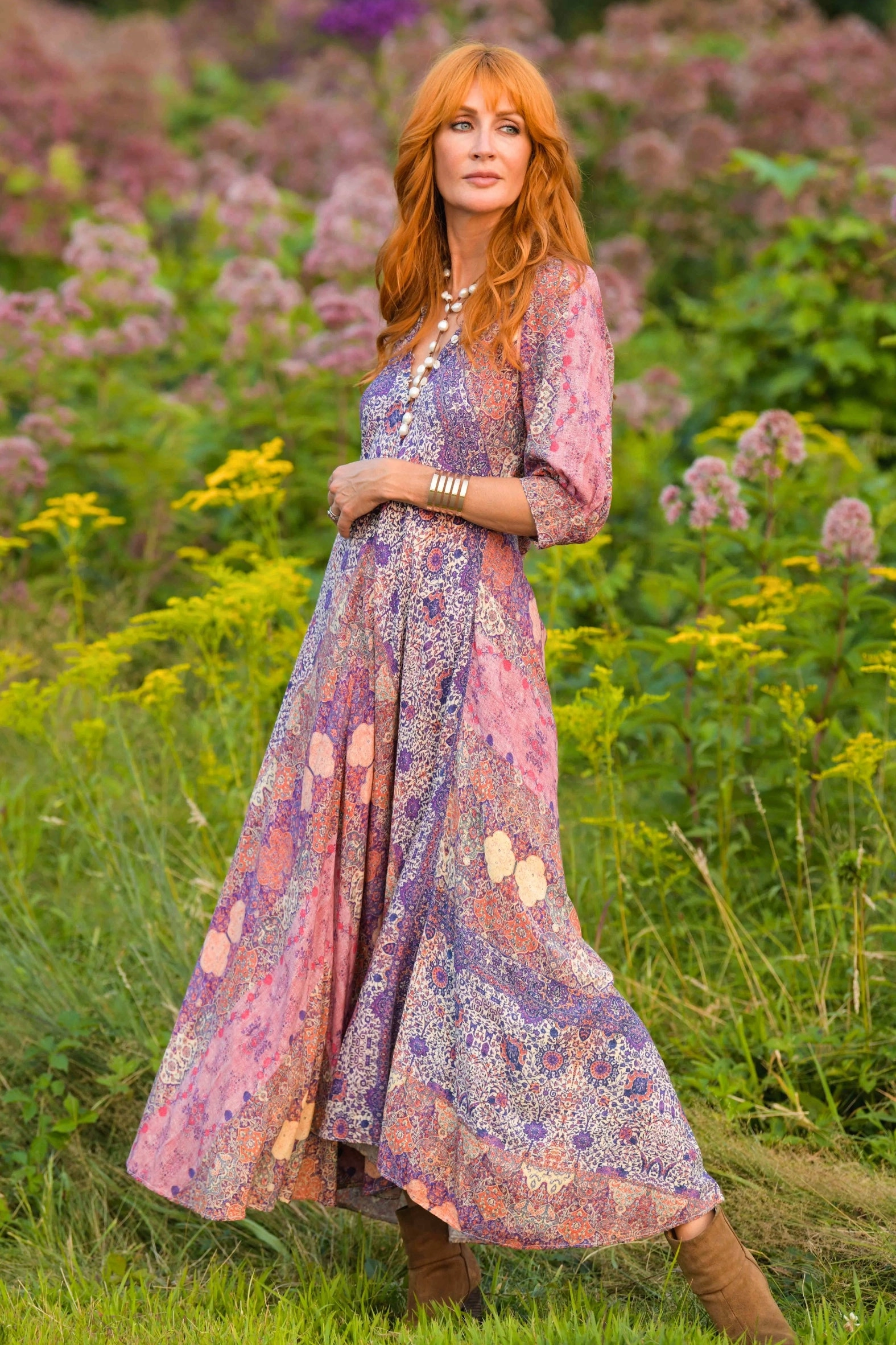 Daphne Dress / Stained Glass Plum Tie-dye Urban Edge