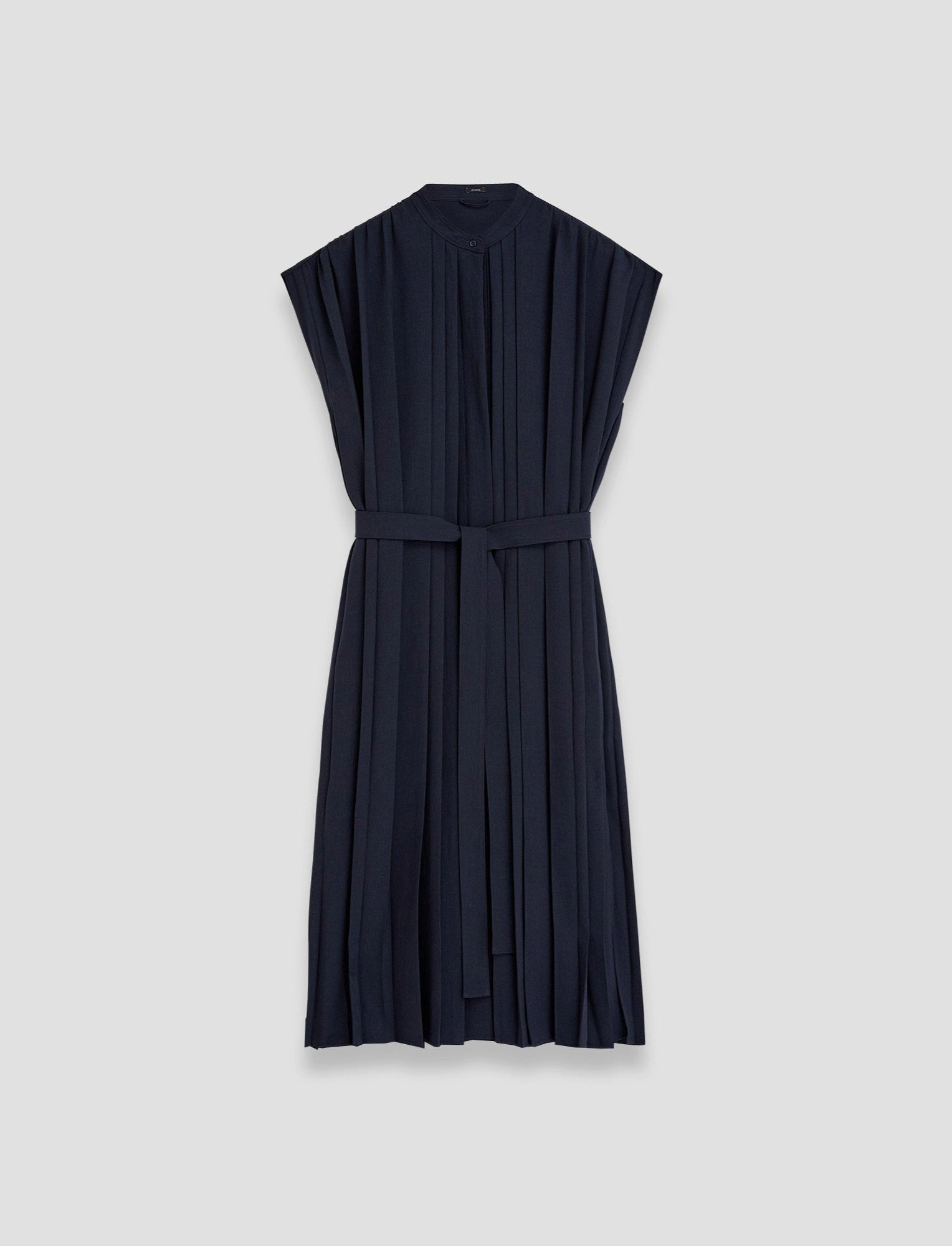 Davidge Airy Pliss Dress Structured-Shape Polished Finish