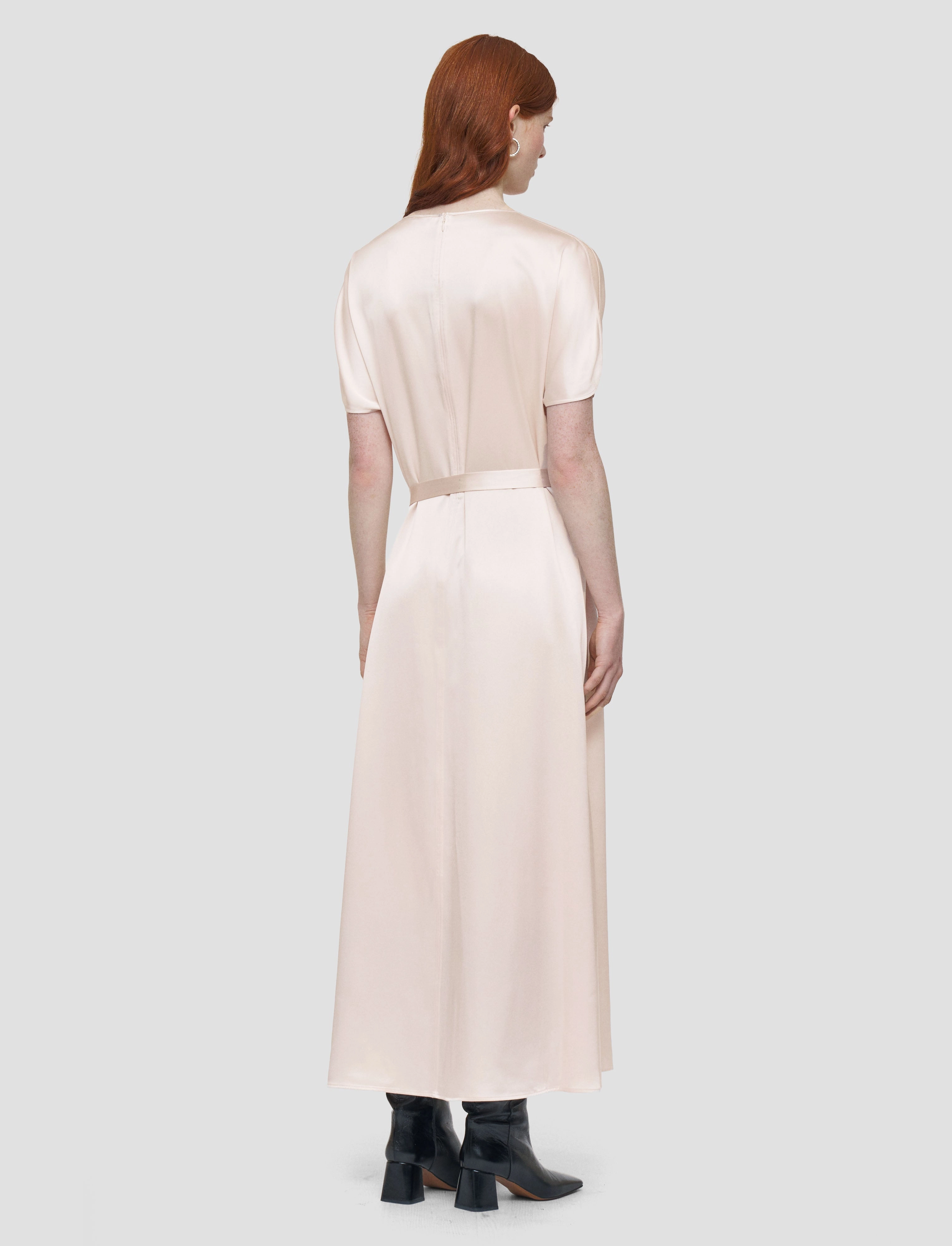 Daviel Silk Satin Dress Neutral Tones