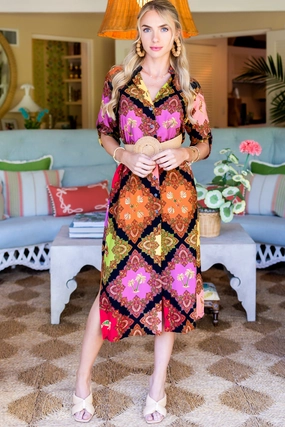 Day Break Dress / Terra Cotta Sol Smart Detail