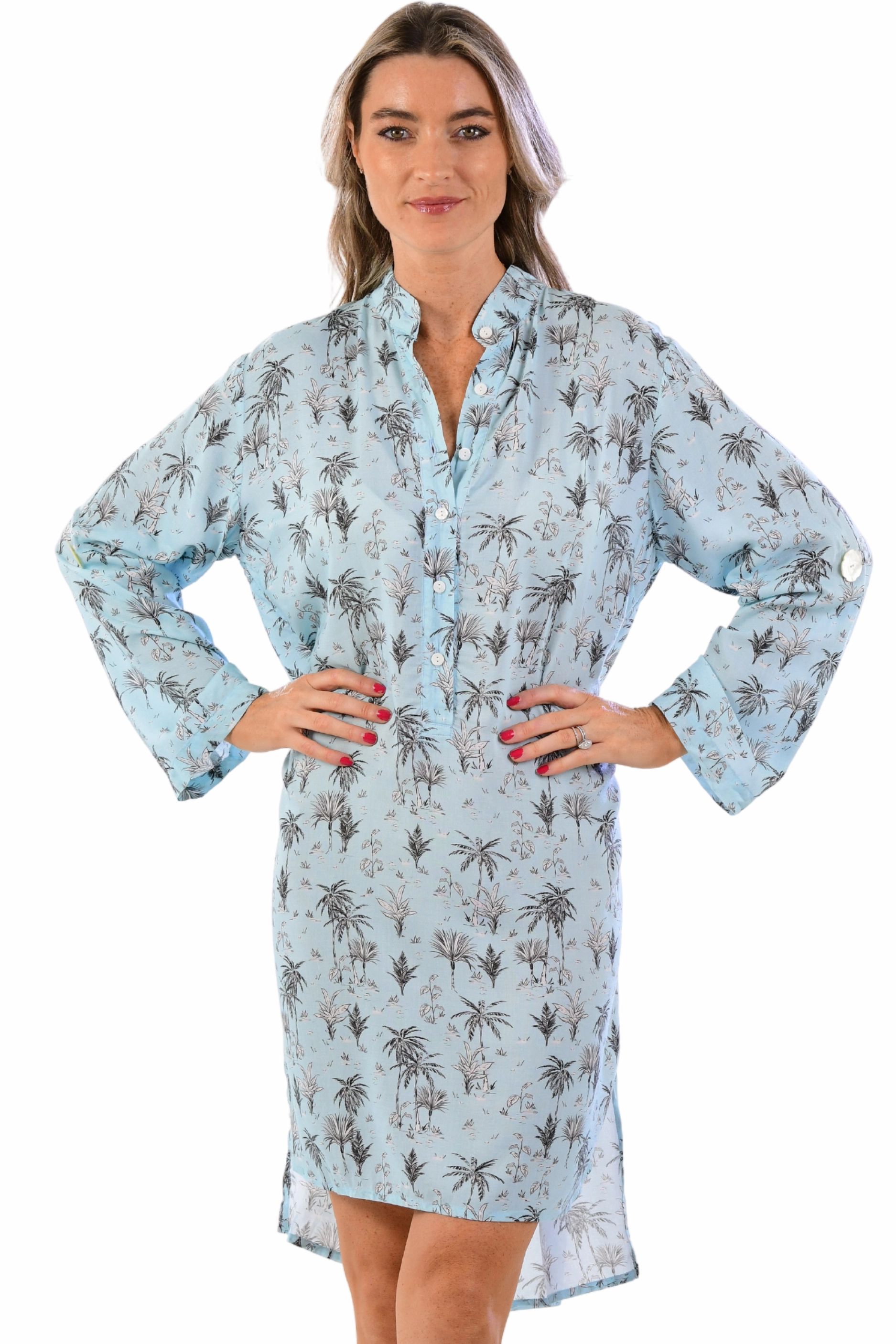 Day Tripper Dress / Blue Jungle Versatile Style Wear Calm Touch