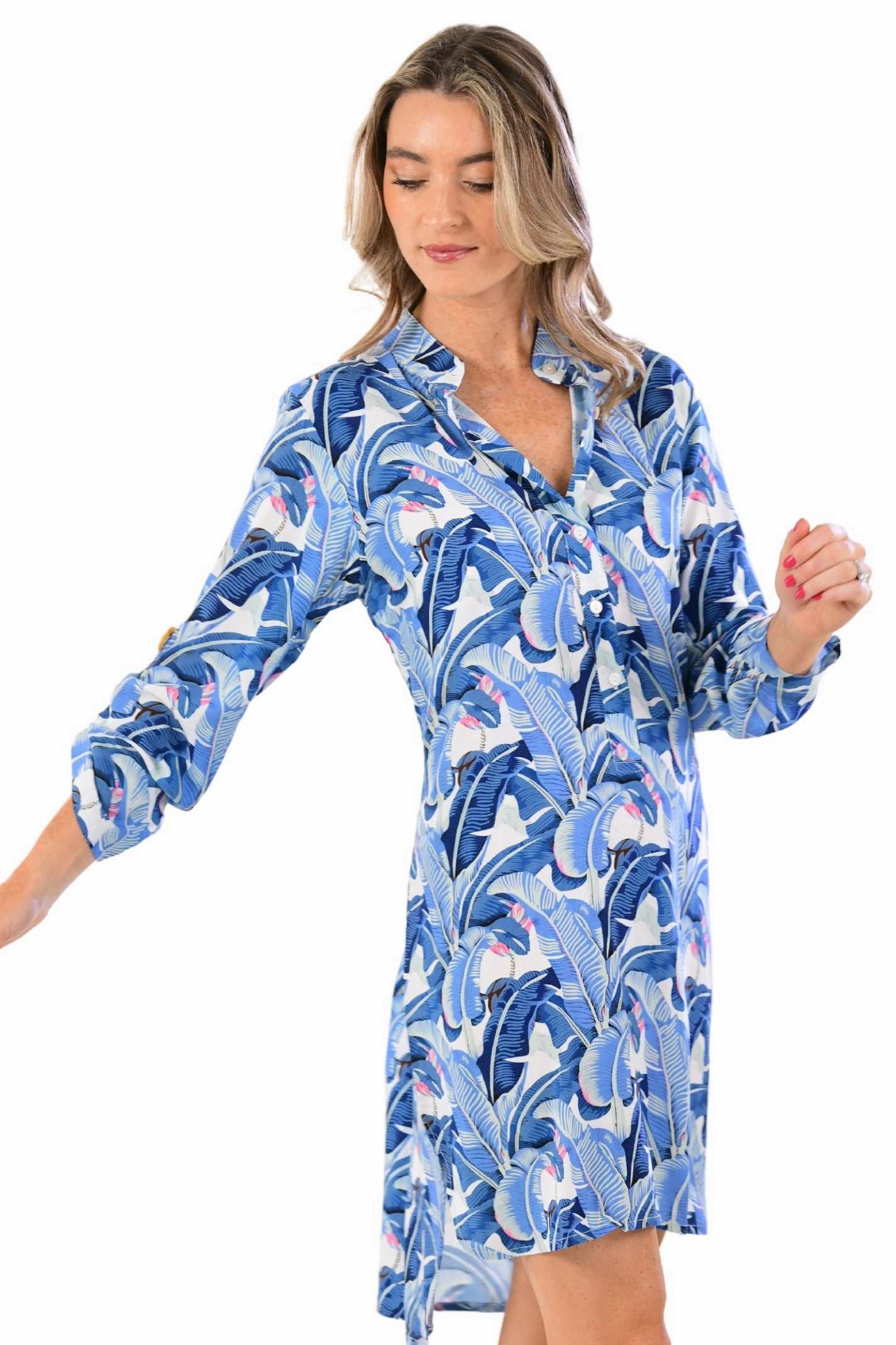 Subtle Motion Day Tripper Dress / Cobalt Tropical