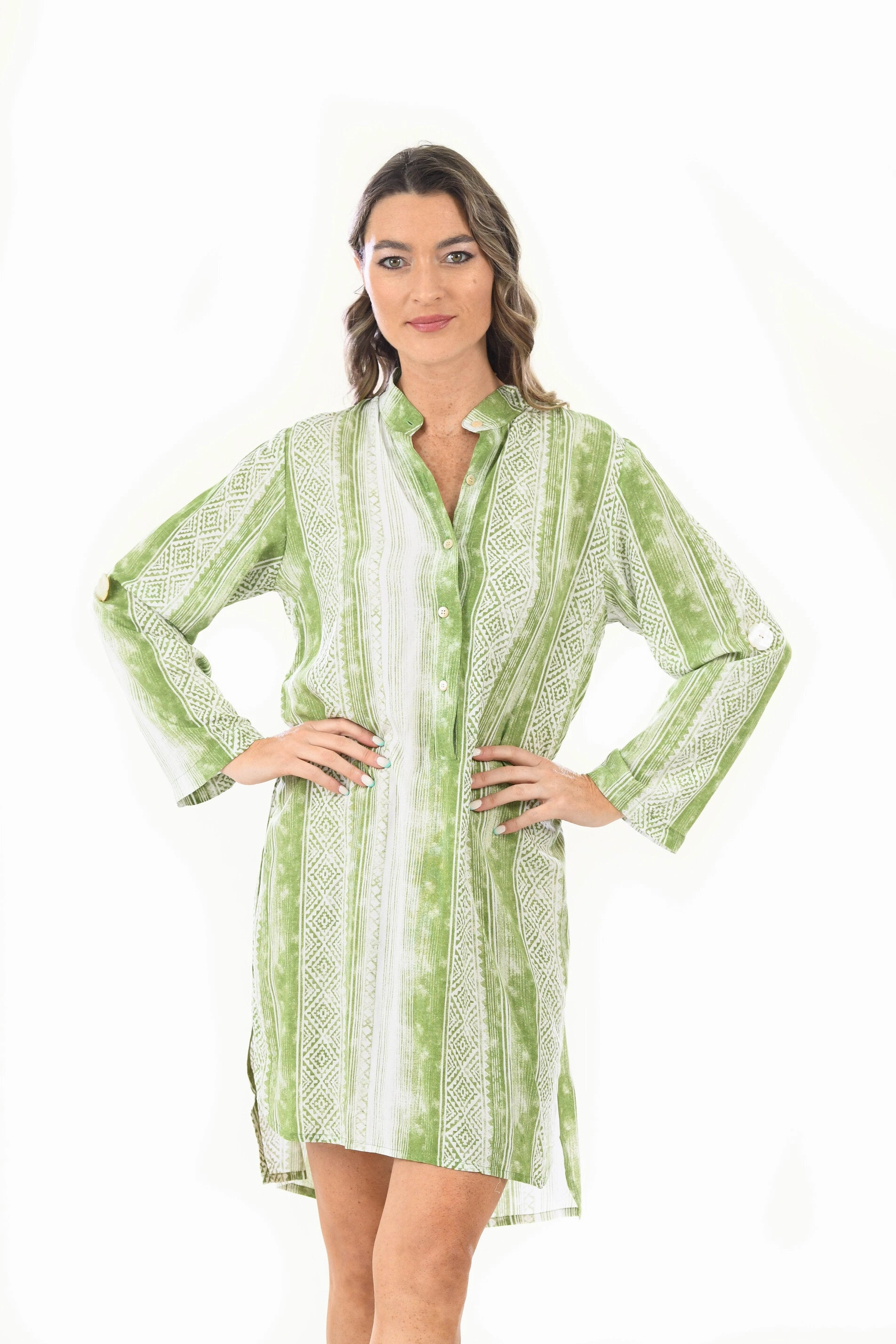 Day Tripper Dress / Lime Jewel Accent