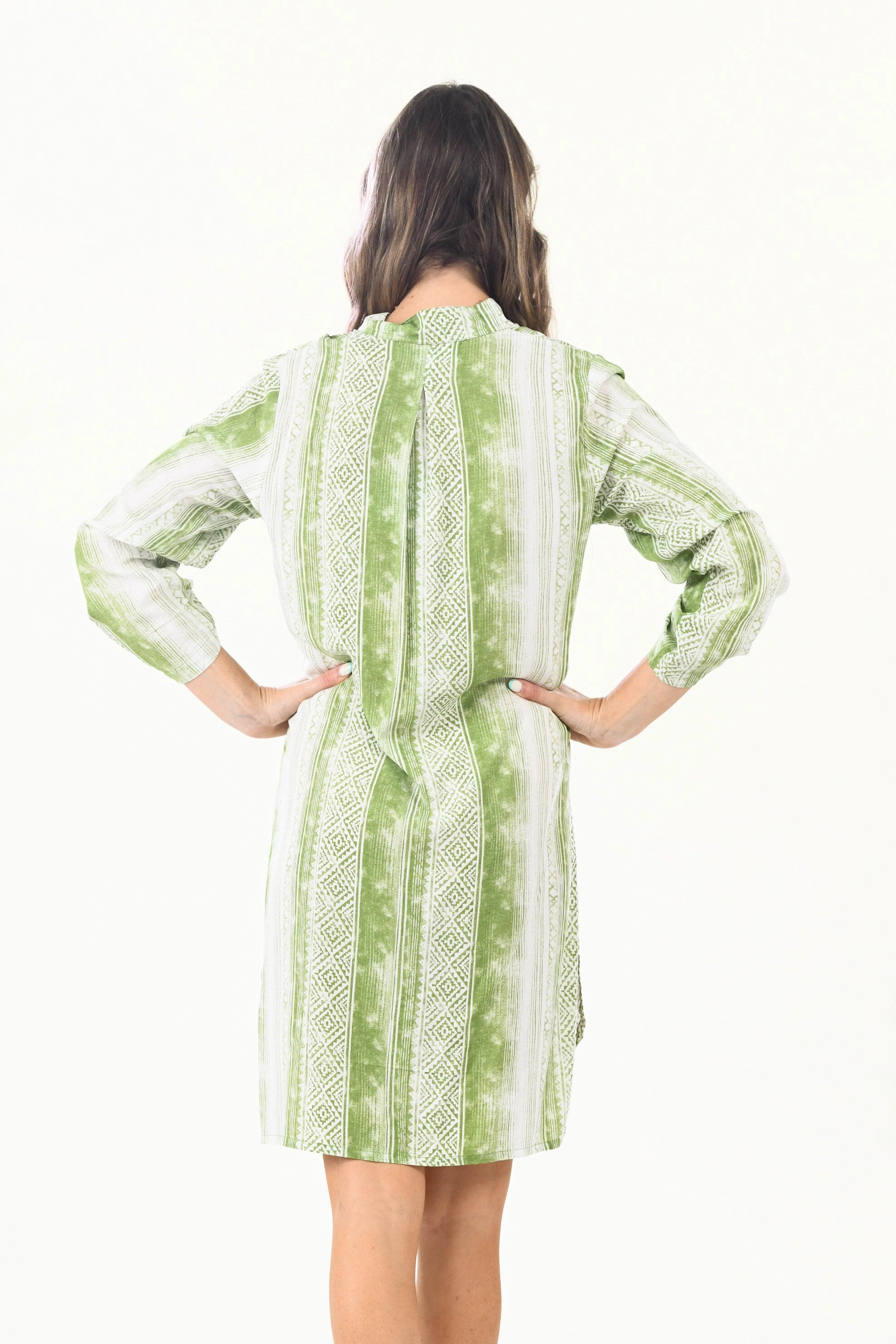 Day Tripper Dress / Lime Neutral-Shade Handmade