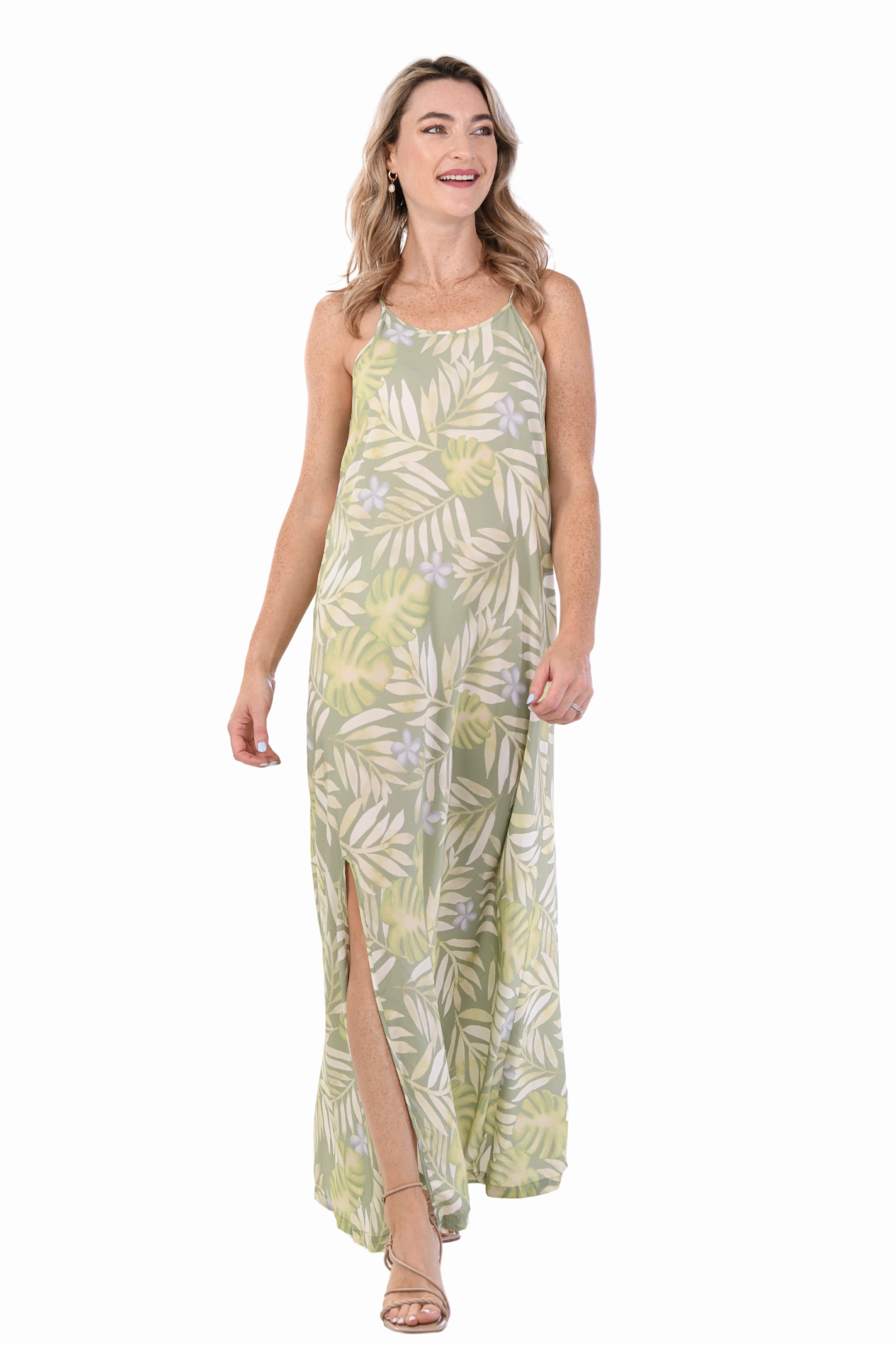 Light Wear Brianna Dress / Moss Palm