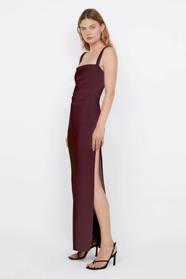 Lightweight Piece Urban Spirit Leora Tuck Maxi Dress Plum