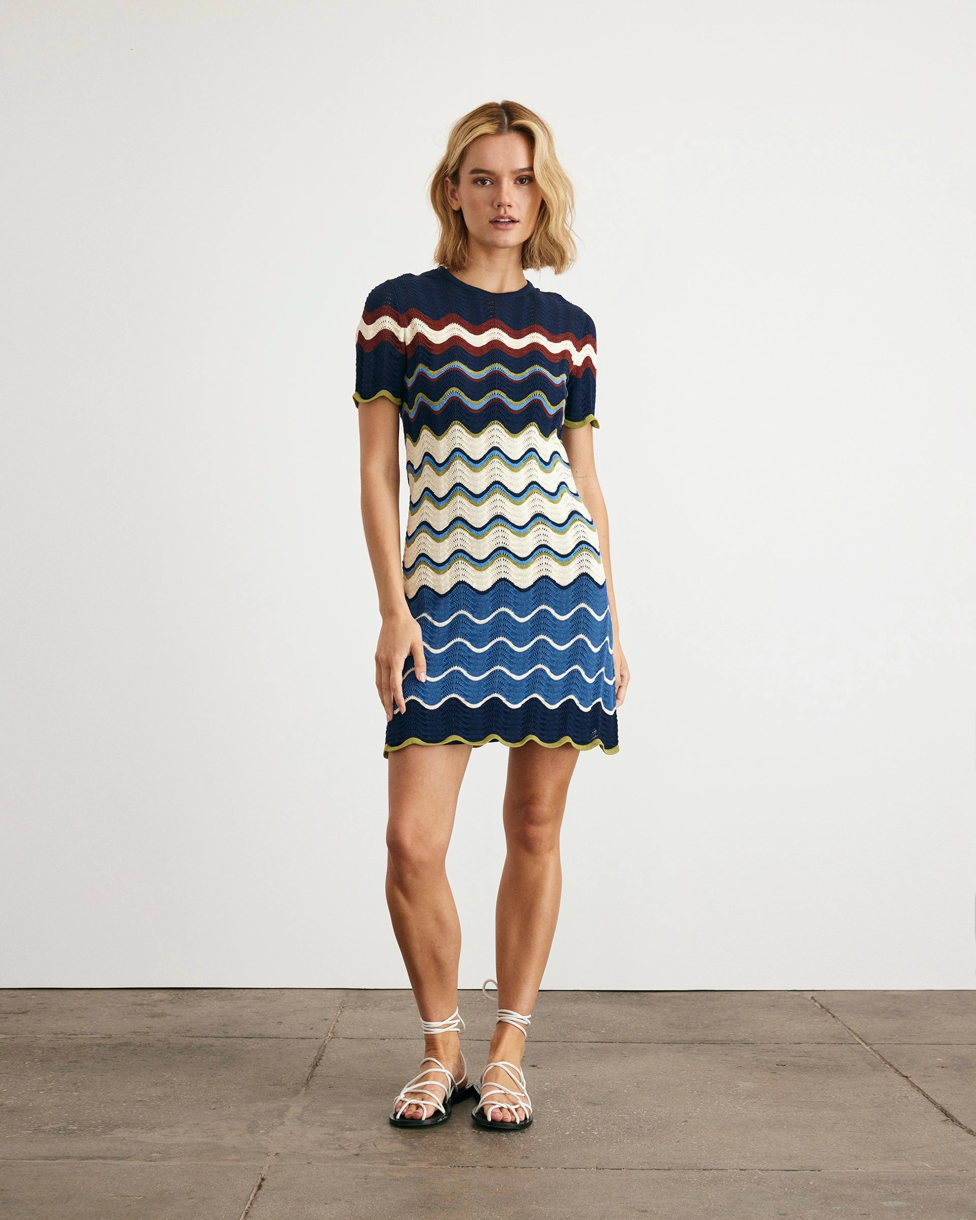 Layering Piece Side-Zip Short Leighton Dress