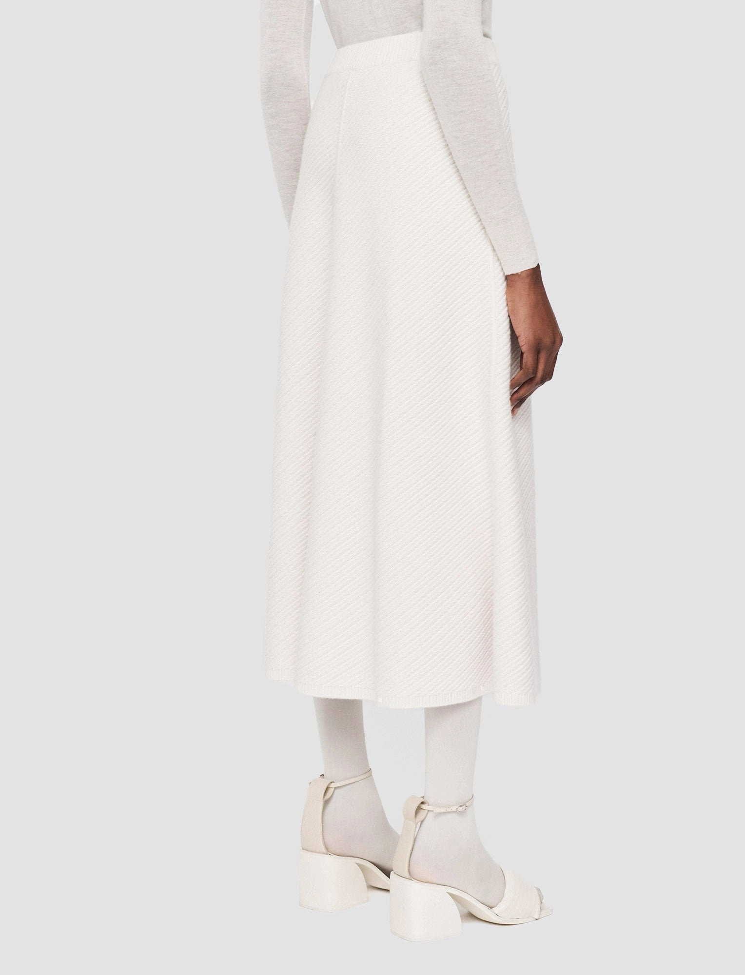 Personality Style Adjustable Ties Diagonal Knit Skirt