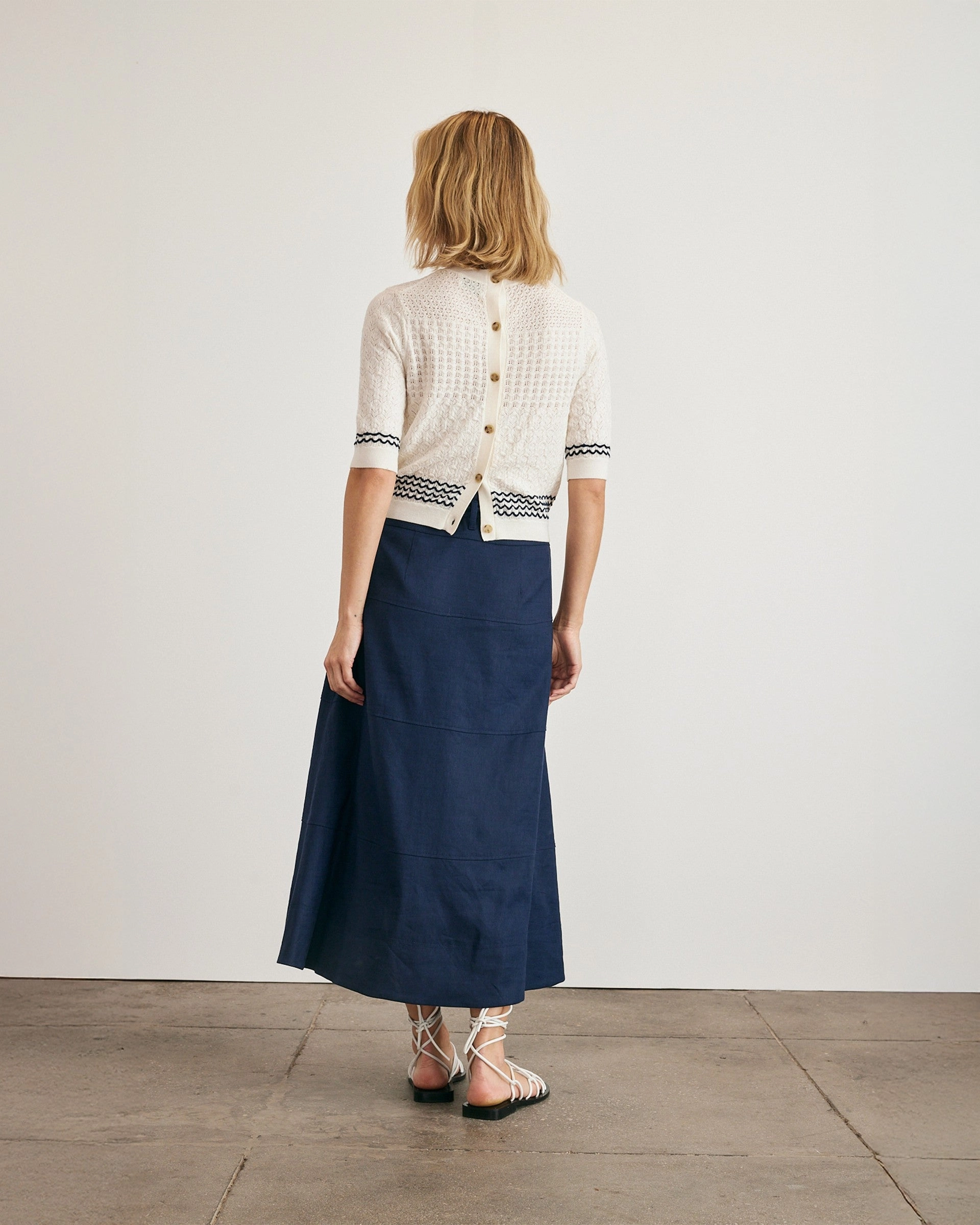 Tencel Lyocell Fiber Quick Access Slit Diana Knit Top