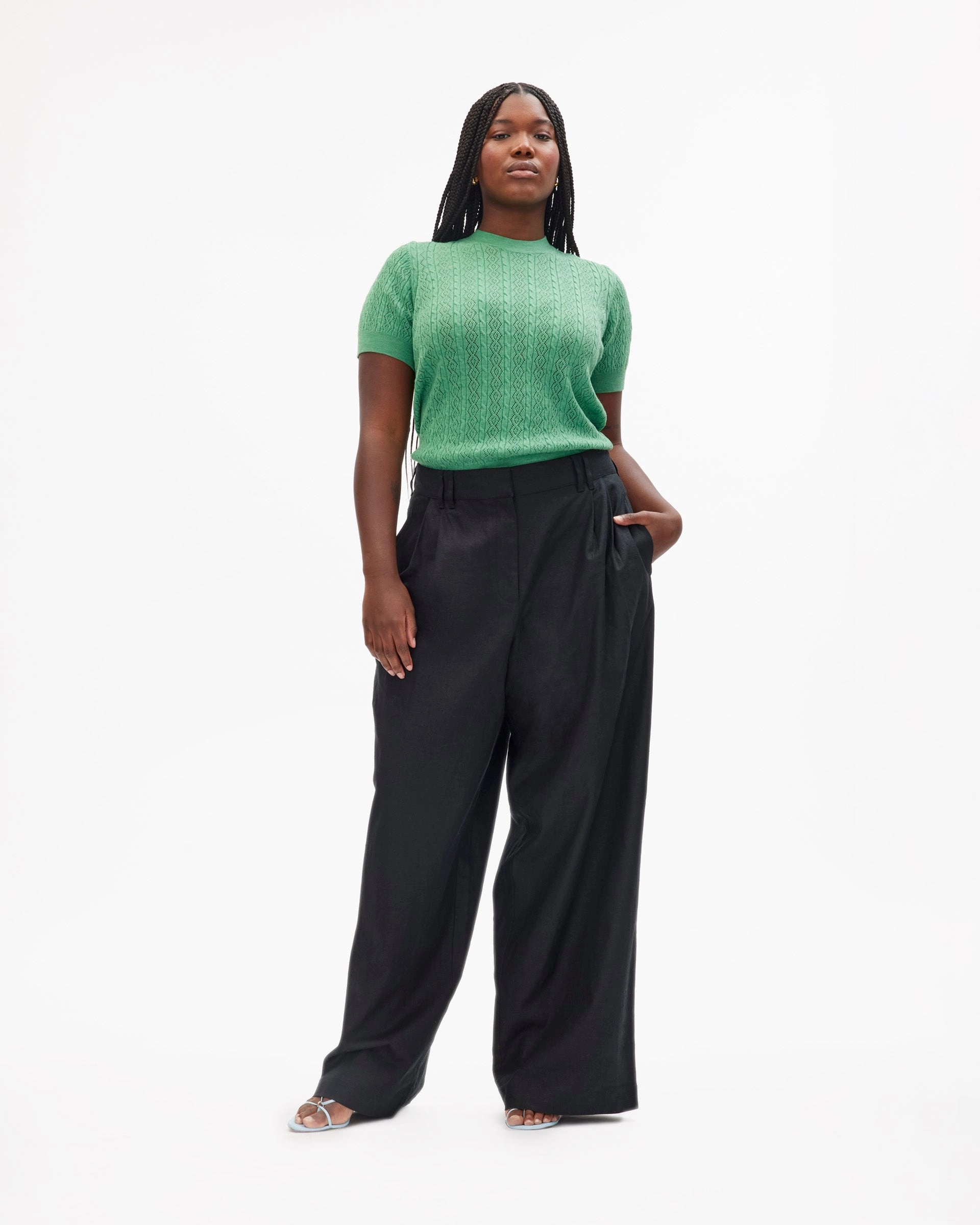 Diane Knit Top StretchFabric CrossBackDesign