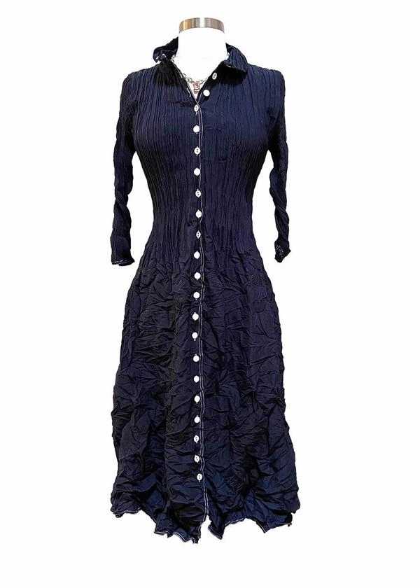 NEHRU CONTRAST COAT DRESS Casual Comfort Wear