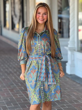 Gretchen Scott Swagger Dress in Passion Paisley Comfy Look Classic Fit
