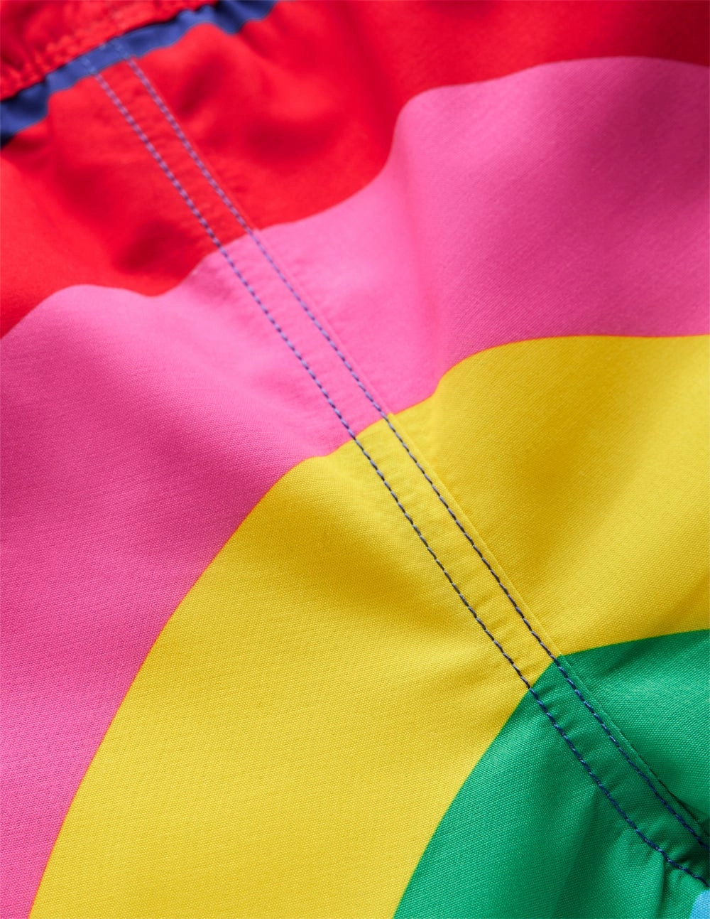 Fading Resistant Fabric Swim Shorts-Rainbow