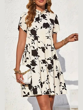 DOLL COLLAR DRESS WITH WOODEN EARS_CWDSD3556 Smart touch Simple Shape