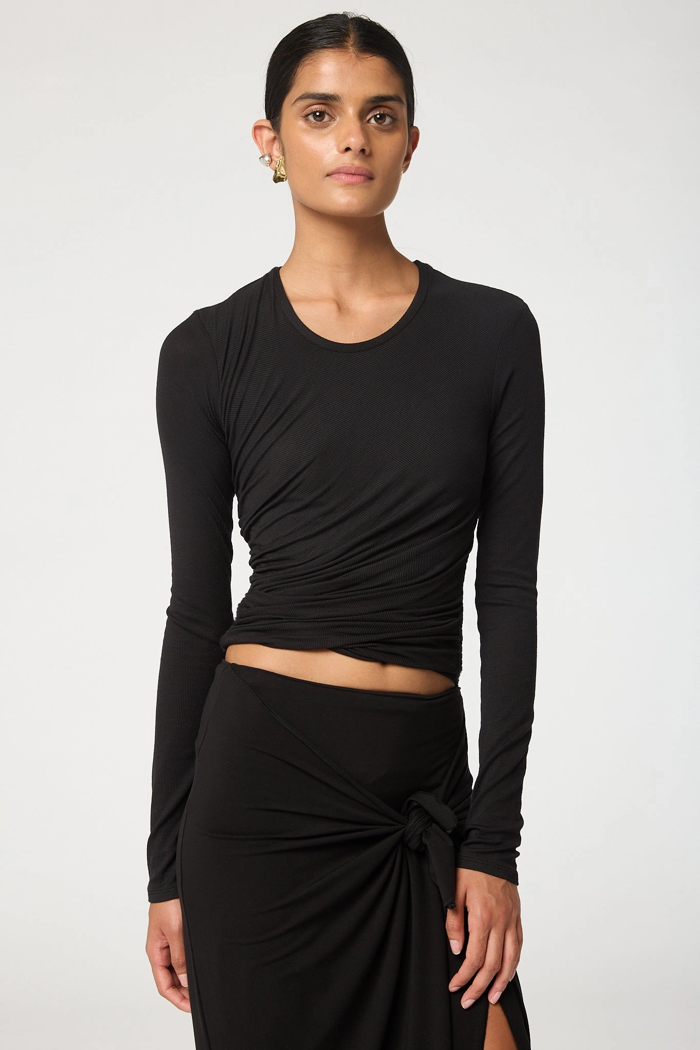 TERA LONG SLEEVE T-SHIRT Cozy Knit Comfy Layer