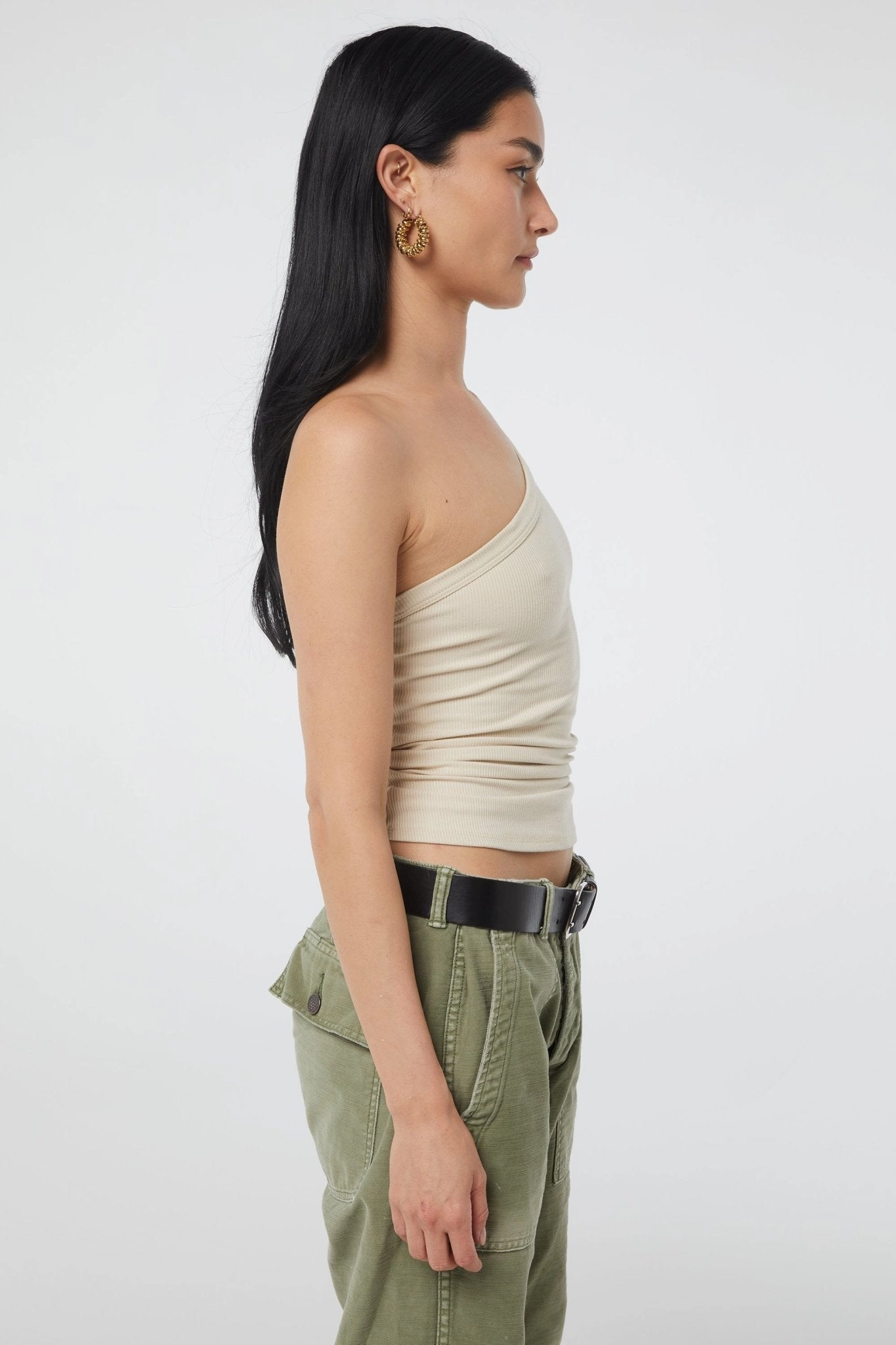 Double Layered Hood Assembly Relaxed Hoodie DRISS TANK TOP