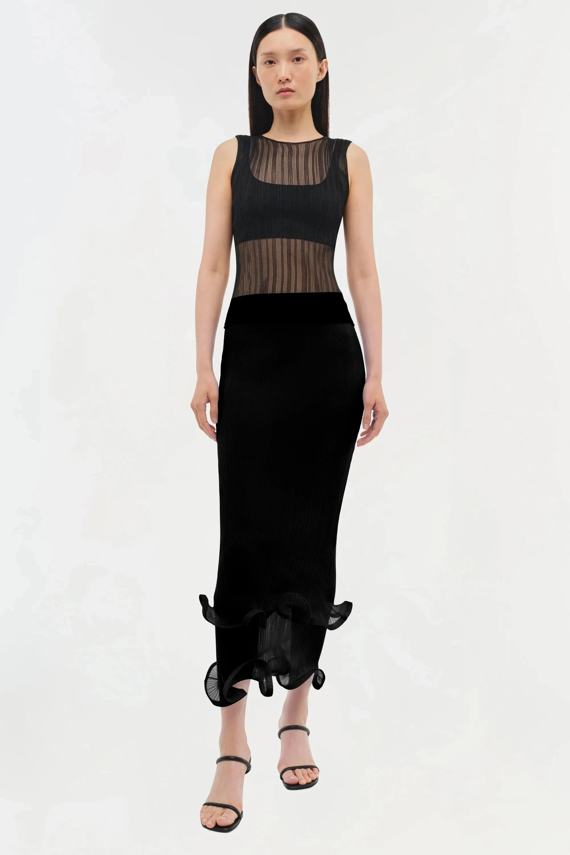 ResilientStretch Breathable Ventilation Oakley Plisse Tank Black