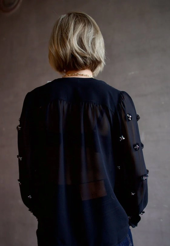 HiddenPocket Bea Blouse Noir