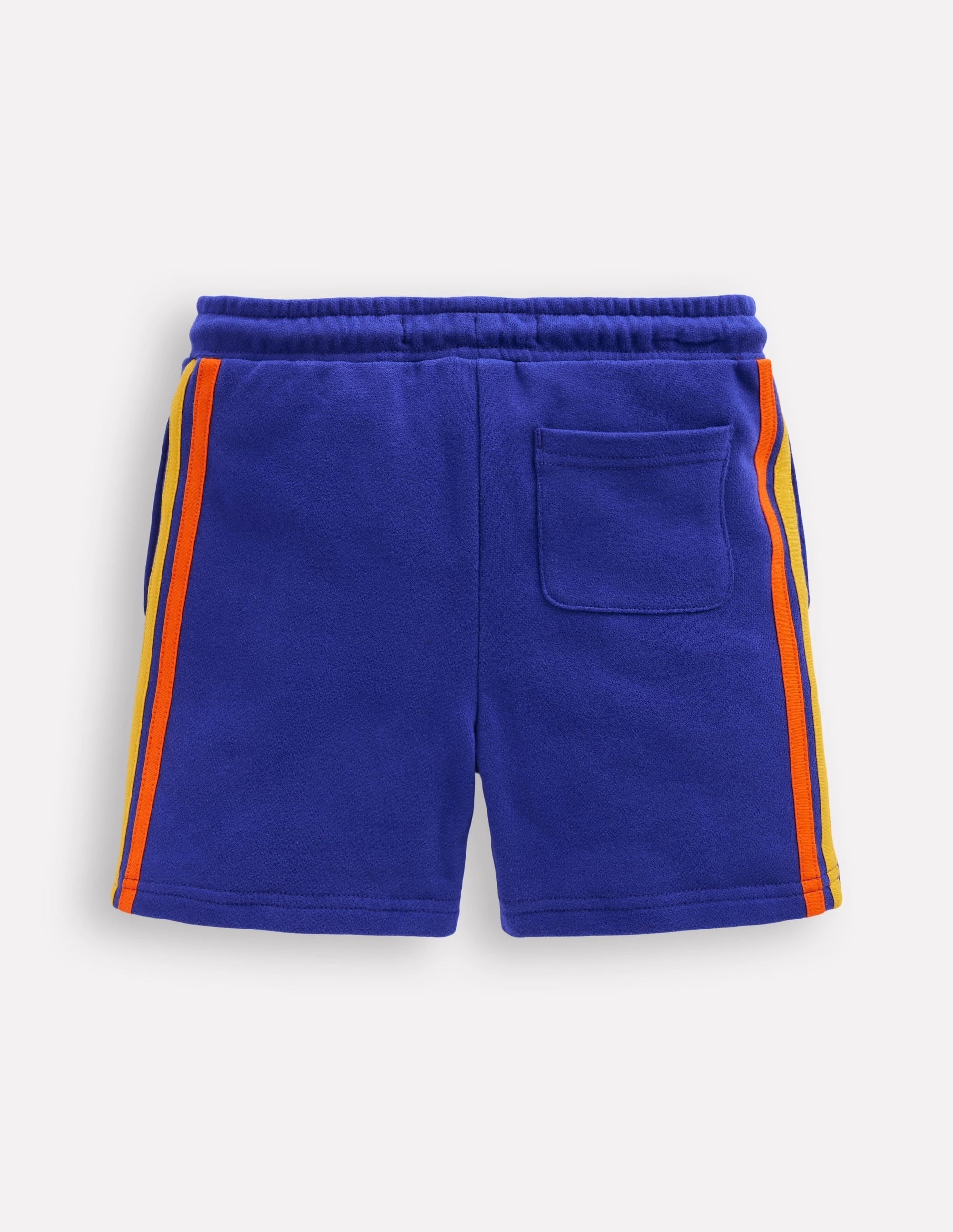 Stretch Wear Camping Gear Rainbow Shorts-Peacock Plume Blue