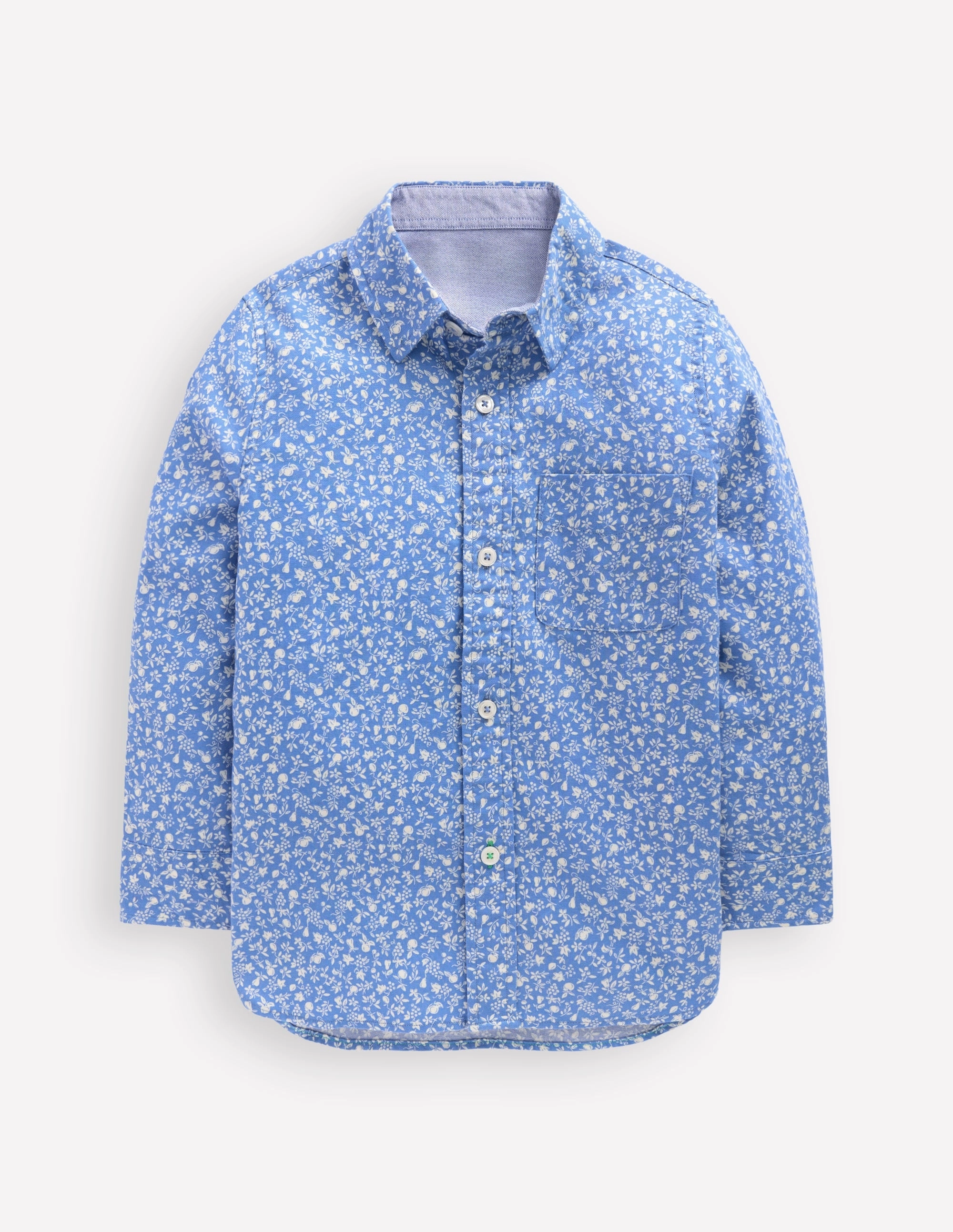 Casual Twill Shirt-Penzance Blue Orchard Easycare Stylish Outfit
